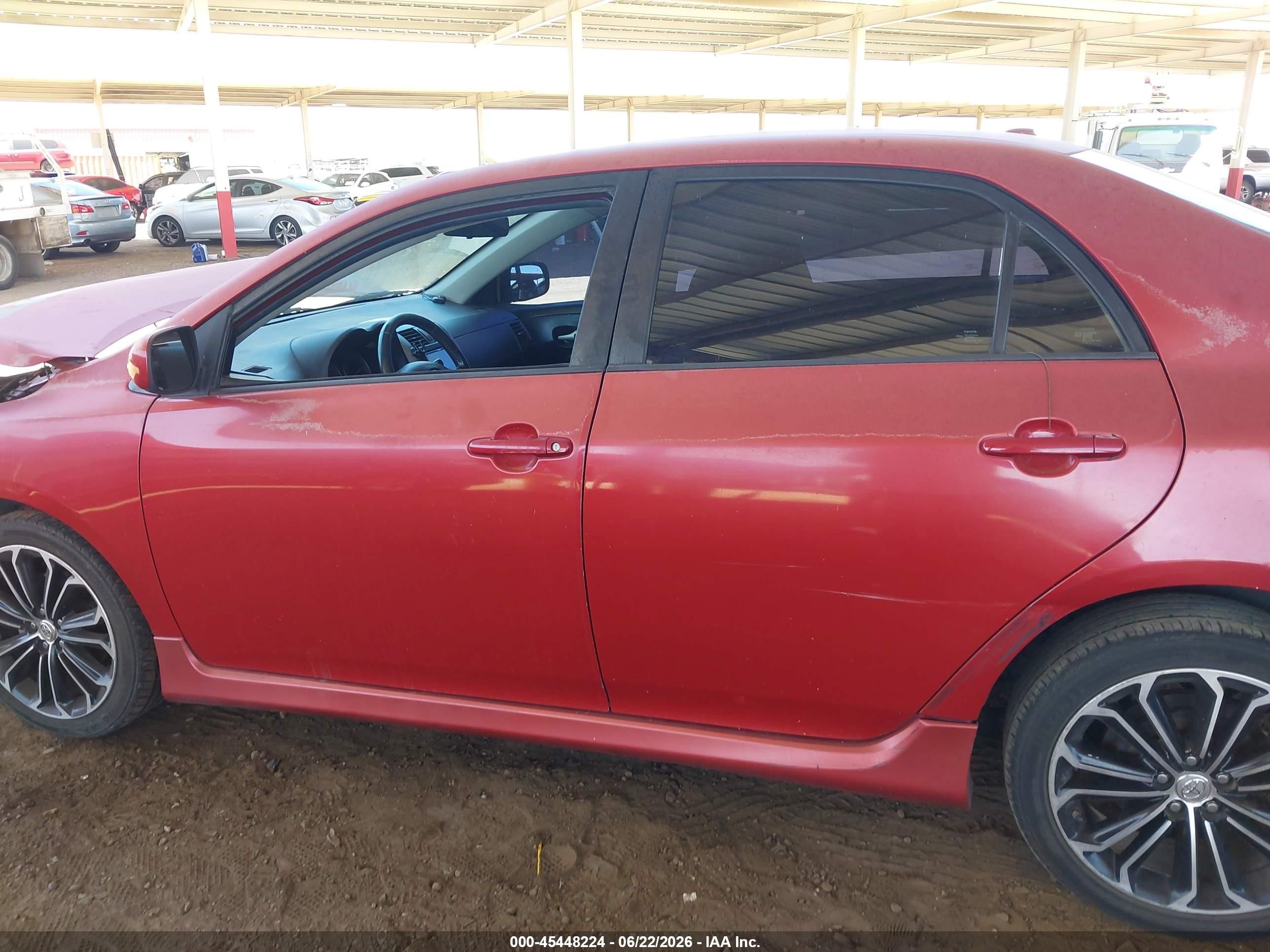 2010 Toyota Corolla S Red vin: 1NXBU4EEXAZ236251