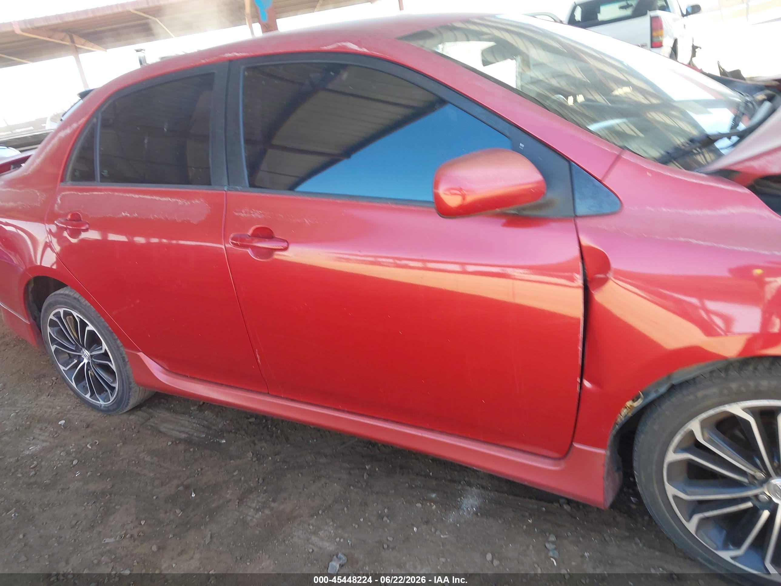2010 Toyota Corolla S Red vin: 1NXBU4EEXAZ236251