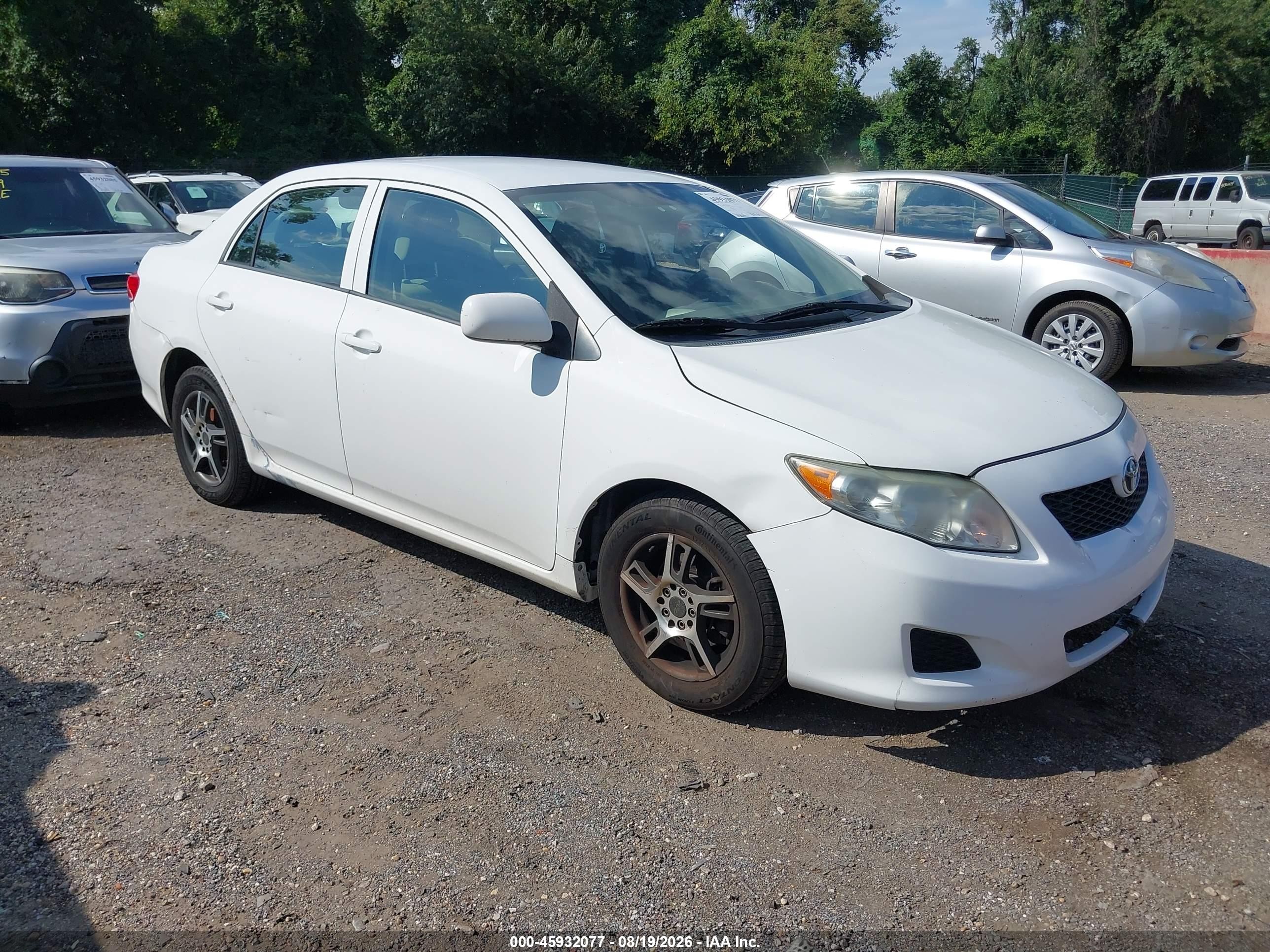 2010 Toyota Corolla Le White vin: 1NXBU4EEXAZ236993