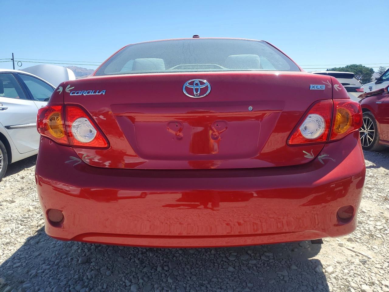 2010 Toyota Corolla Xle Red vin: 1NXBU4EEXAZ247833