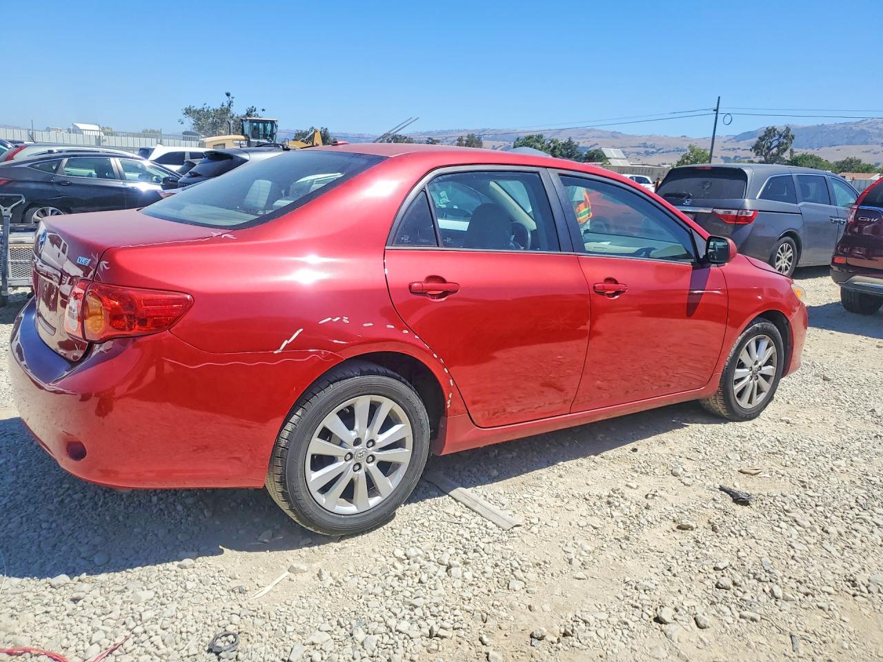 2010 Toyota Corolla Xle Red vin: 1NXBU4EEXAZ247833
