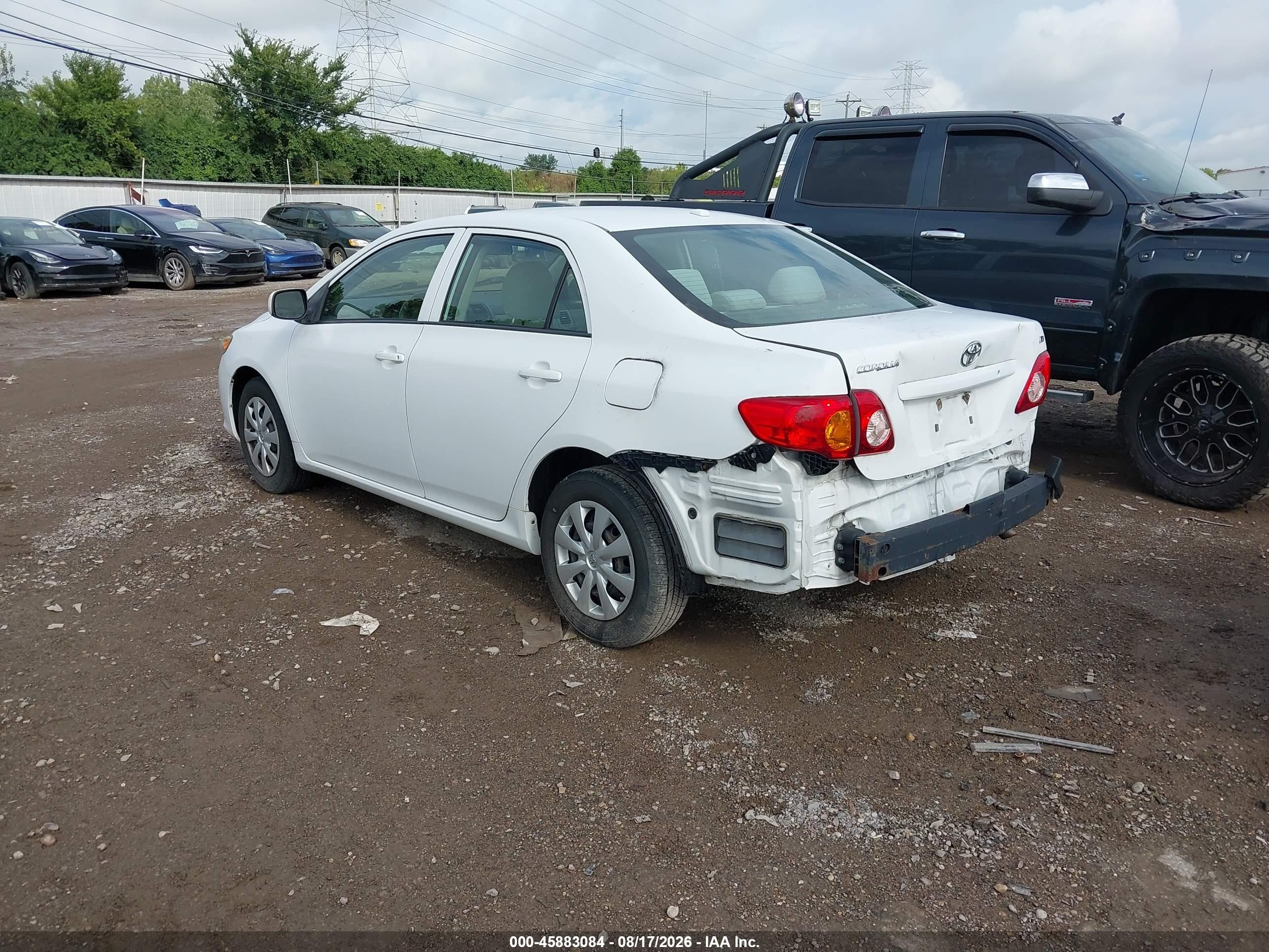 2010 Toyota Corolla Le White vin: 1NXBU4EEXAZ253955