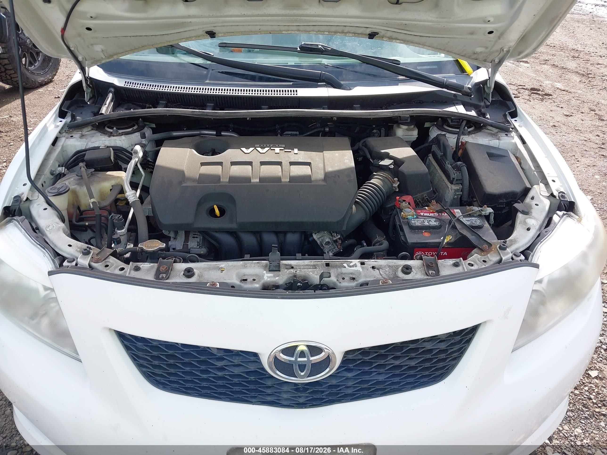 2010 Toyota Corolla Le White vin: 1NXBU4EEXAZ253955