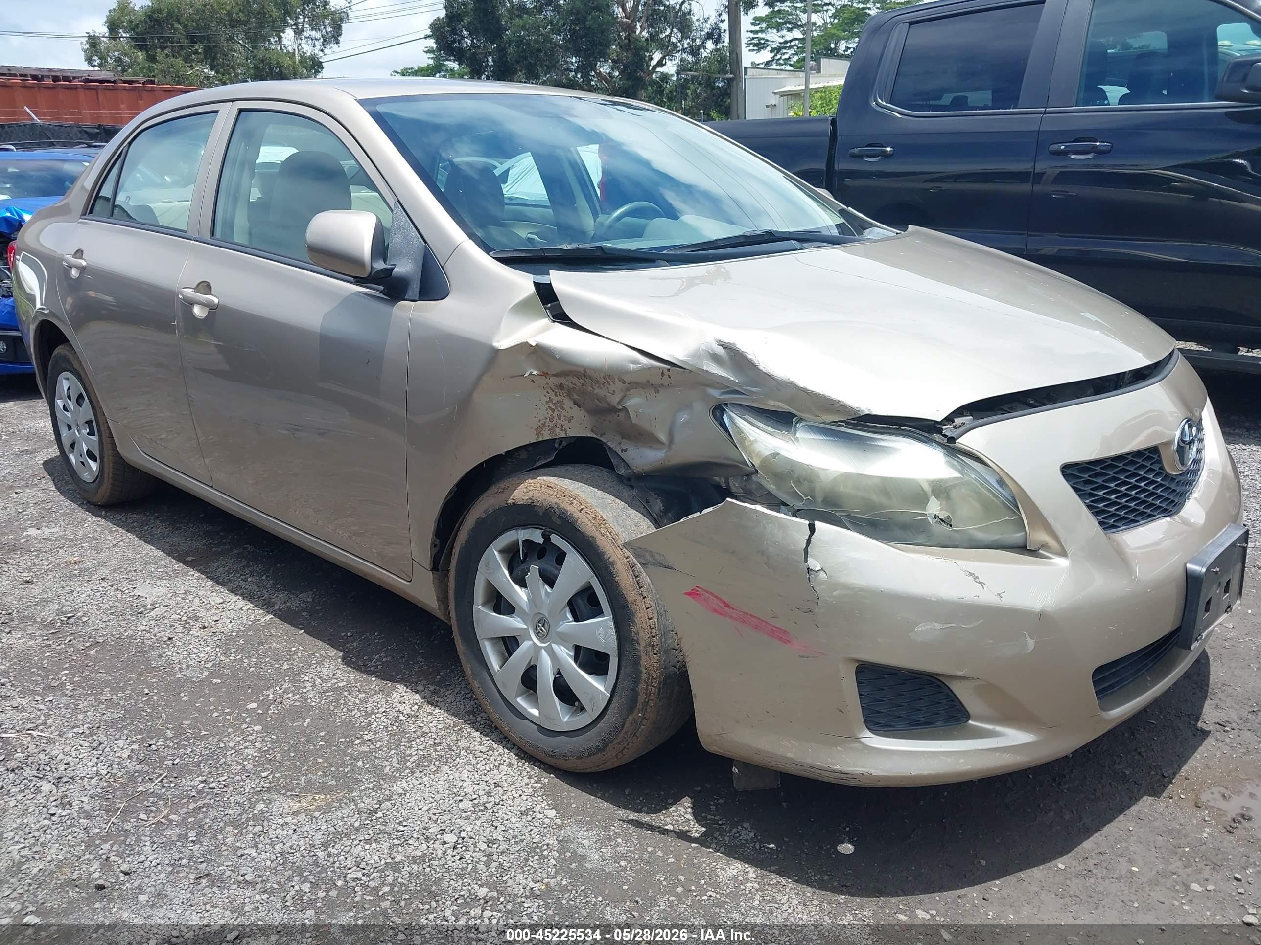 2010 Toyota Corolla Le Gold vin: 1NXBU4EEXAZ275129