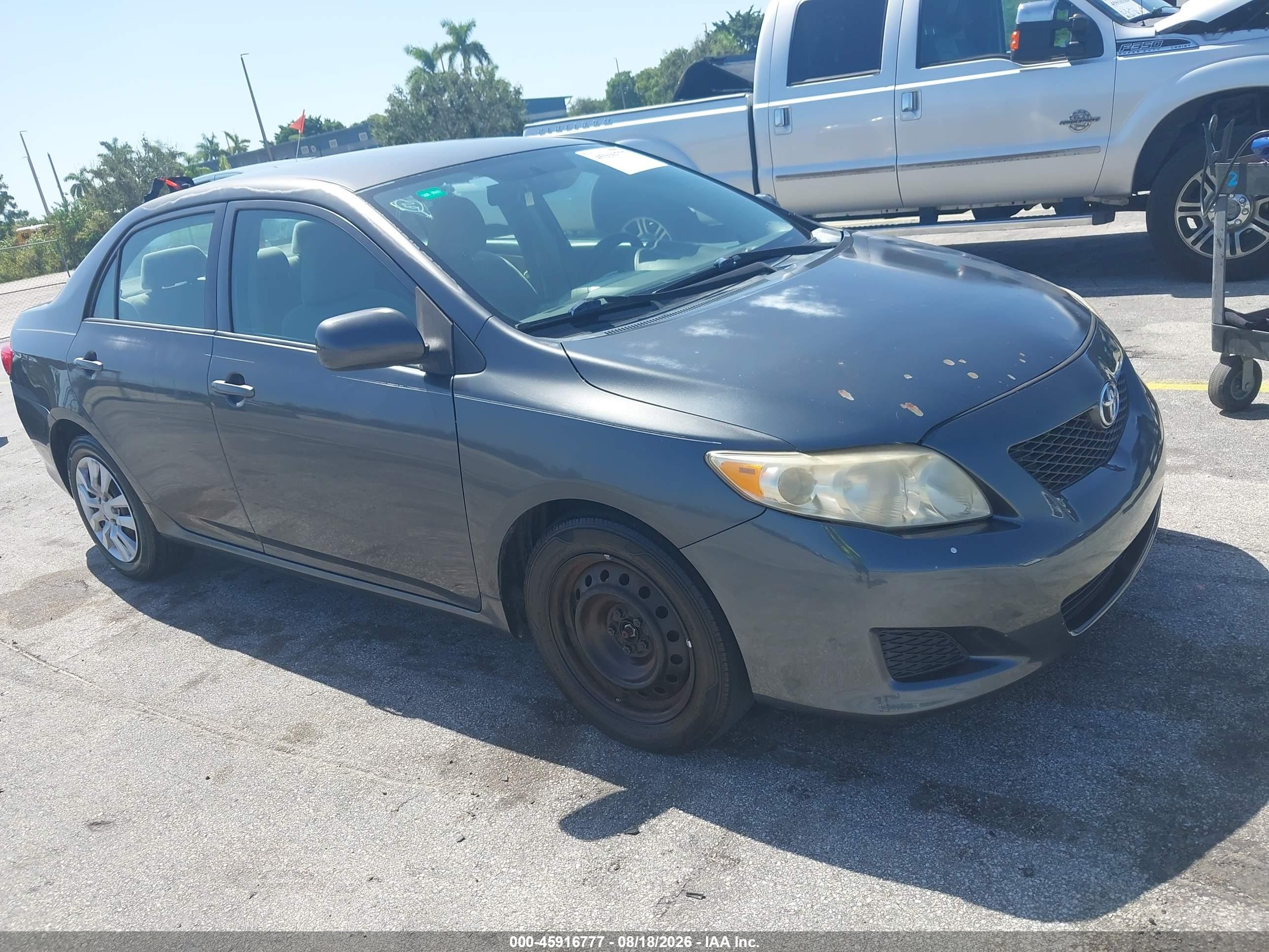 2010 Toyota Corolla Le Gray vin: 1NXBU4EEXAZ282825