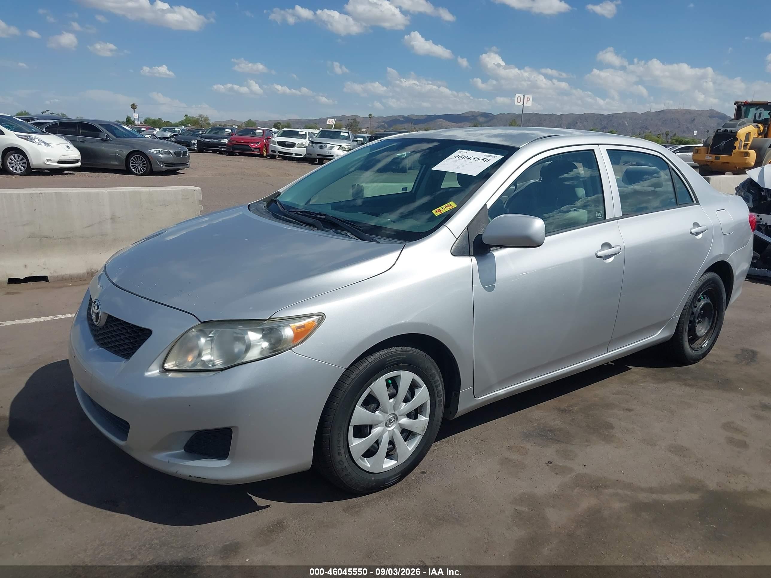 2010 Toyota Corolla Le Silver vin: 1NXBU4EEXAZ304581