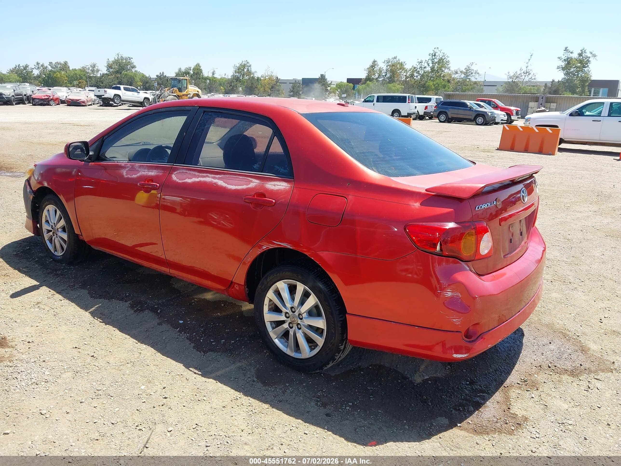2010 Toyota Corolla S Red vin: 1NXBU4EEXAZ305052
