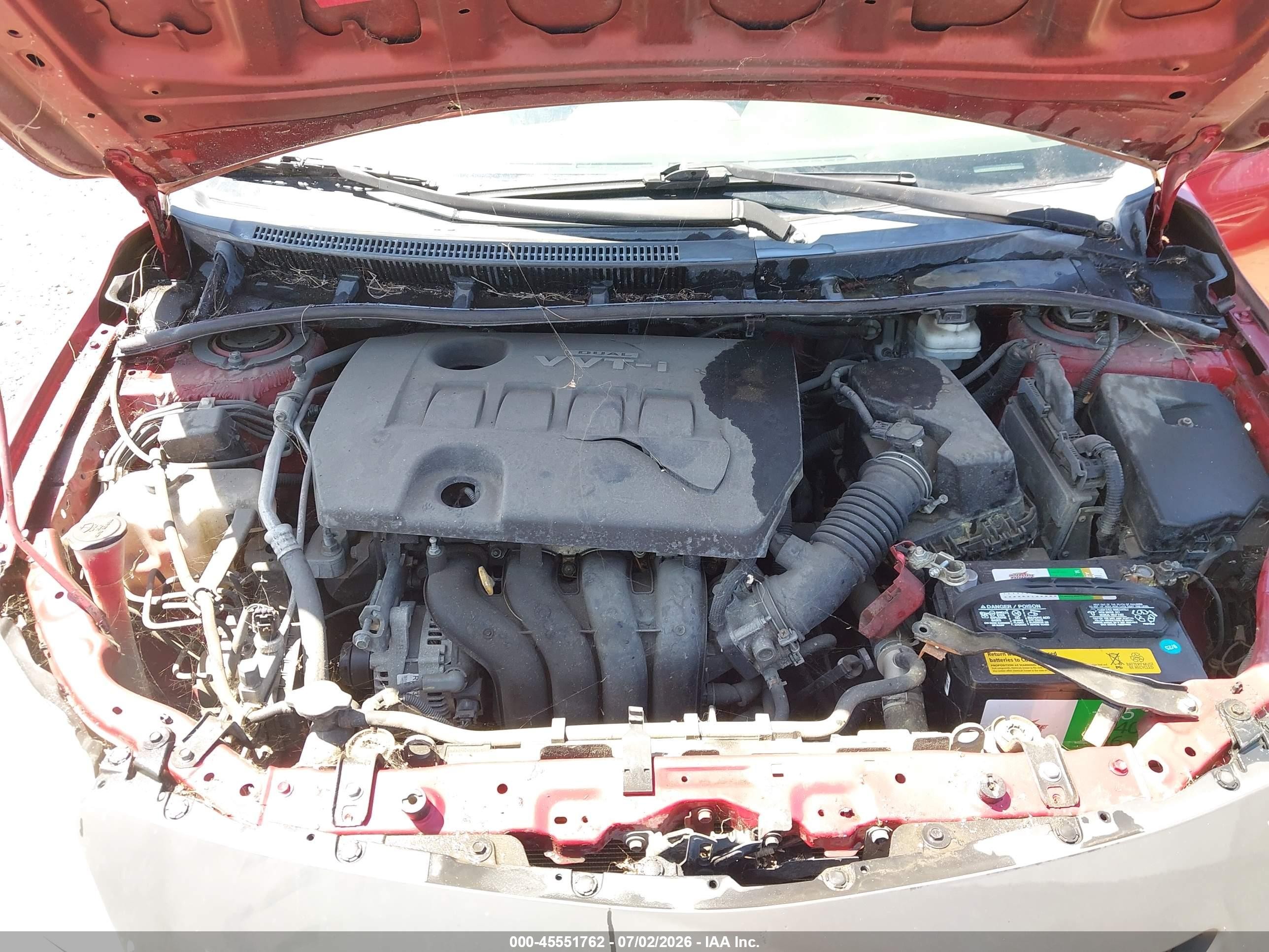 2010 Toyota Corolla S Red vin: 1NXBU4EEXAZ305052