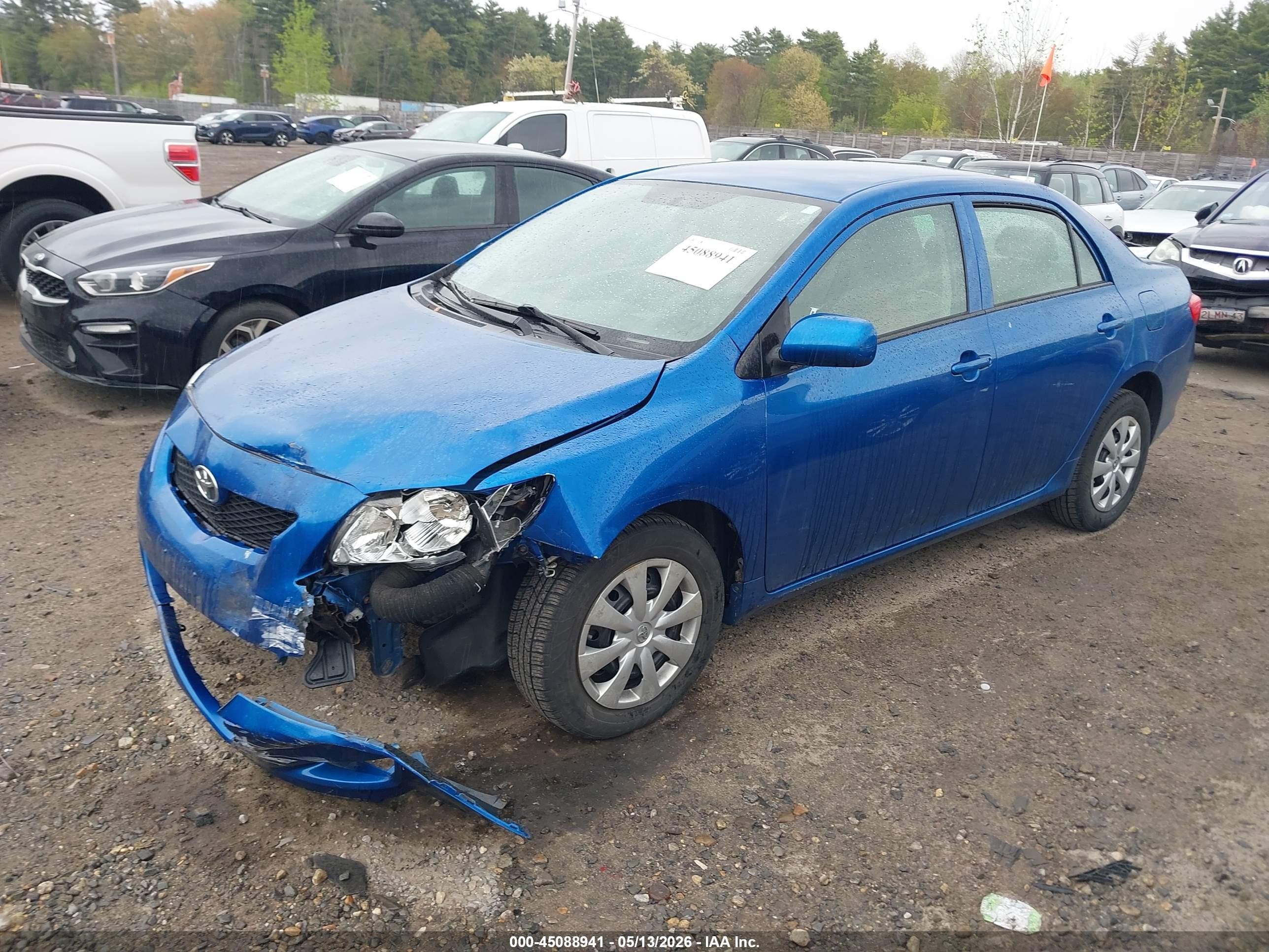 2010 Toyota Corolla Le Blue vin: 1NXBU4EEXAZ306296