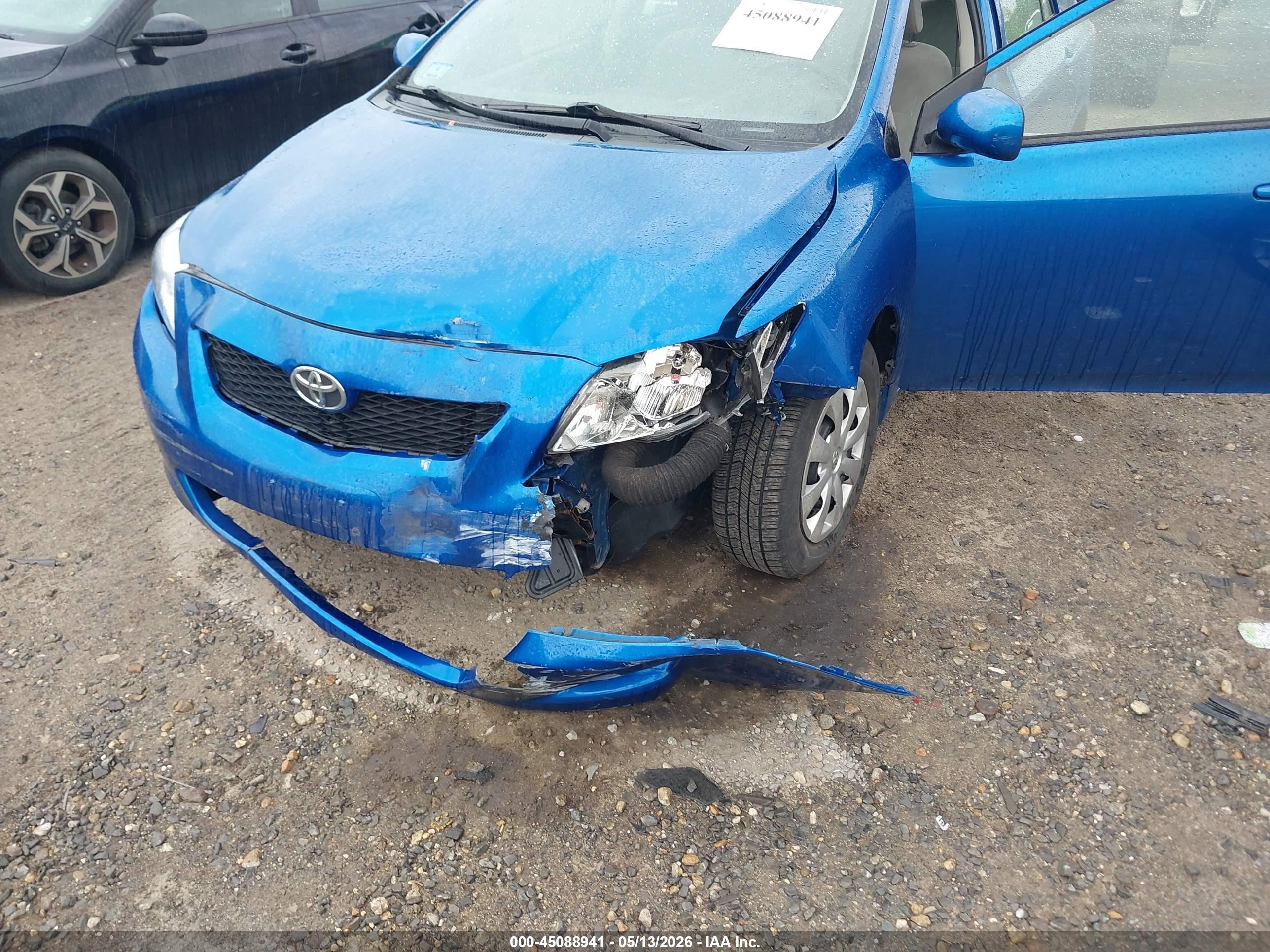 2010 Toyota Corolla Le Blue vin: 1NXBU4EEXAZ306296