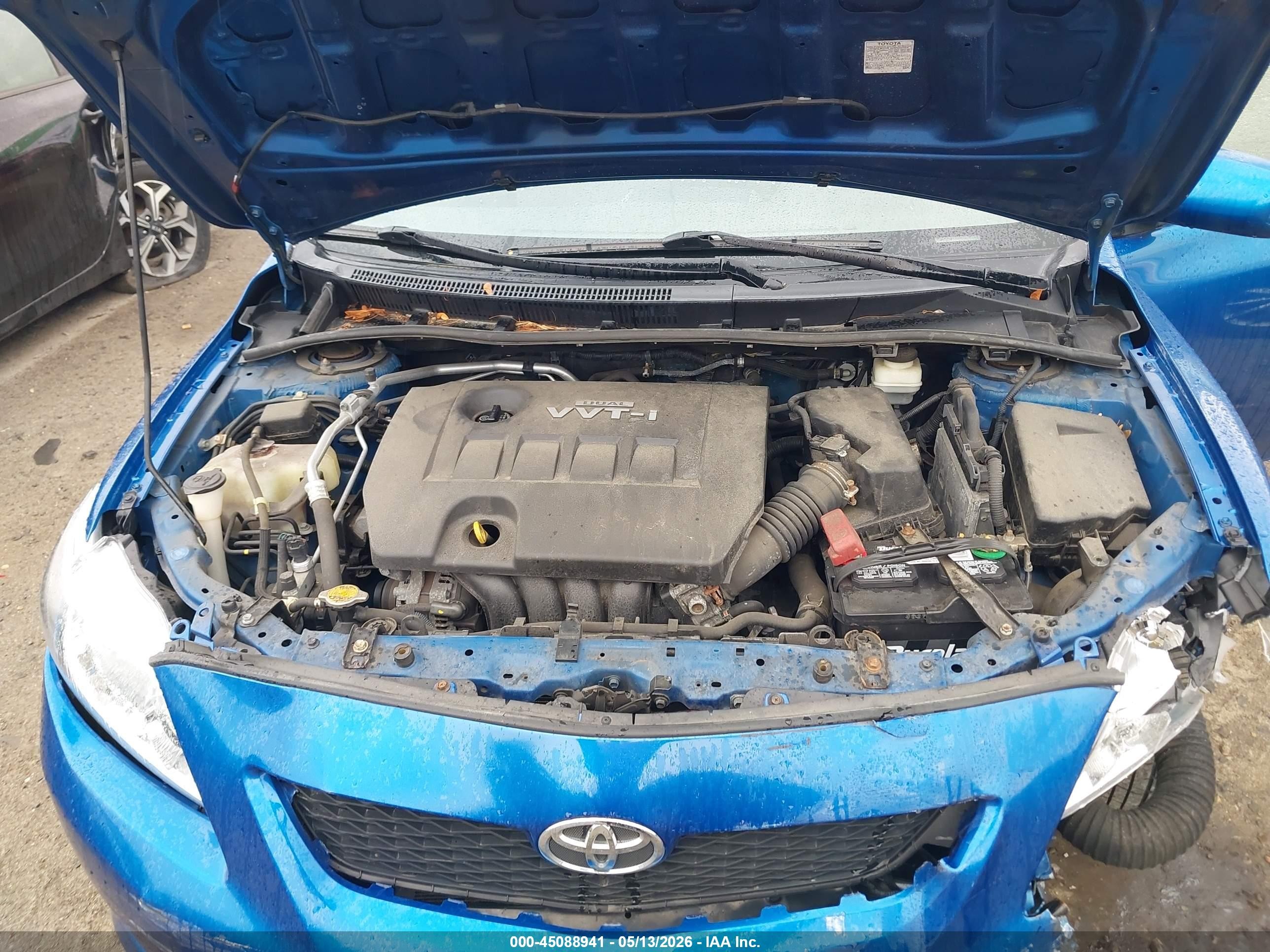 2010 Toyota Corolla Le Blue vin: 1NXBU4EEXAZ306296