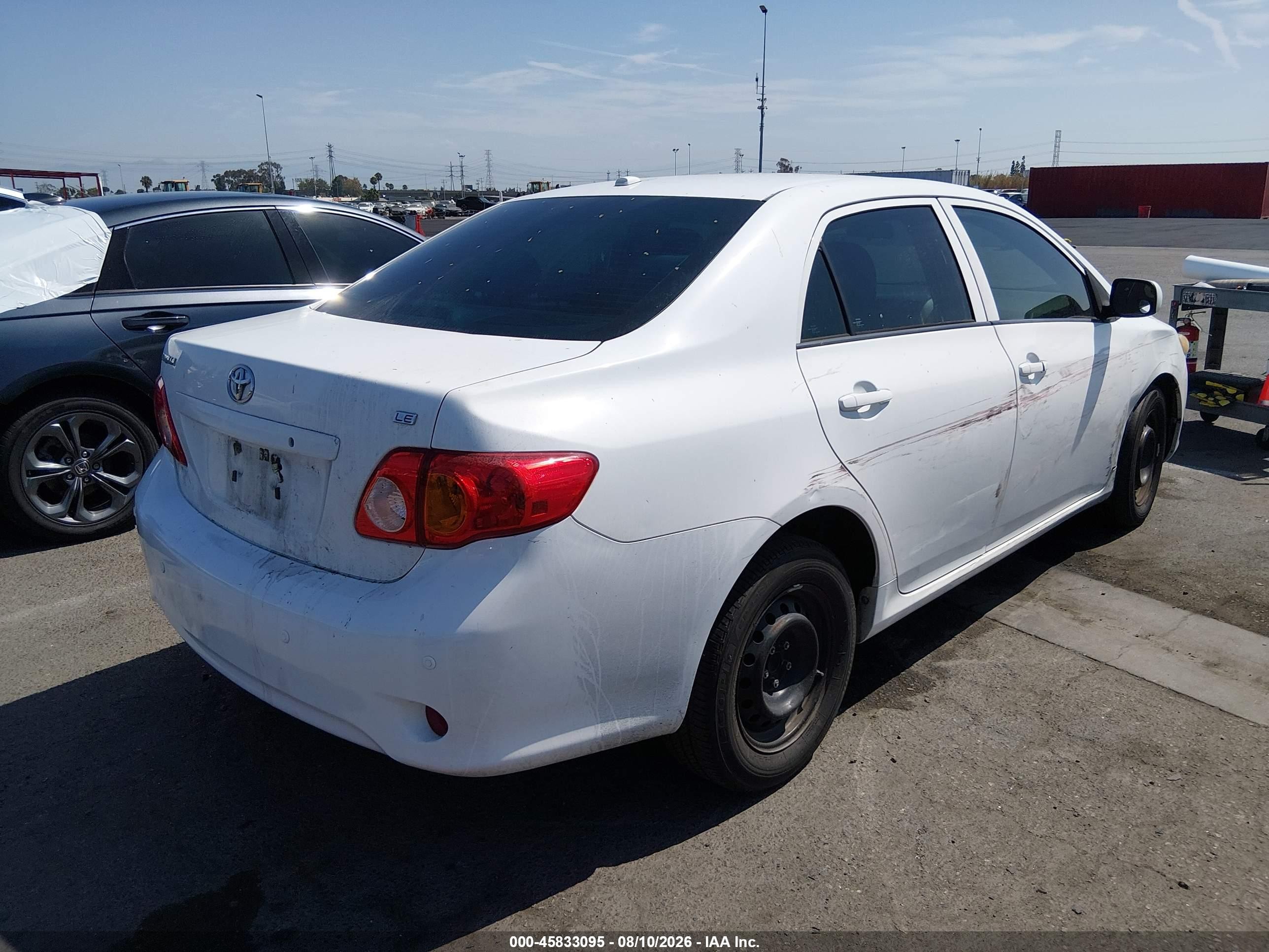 2010 Toyota Corolla Le Белый vin: 1NXBU4EEXAZ309652