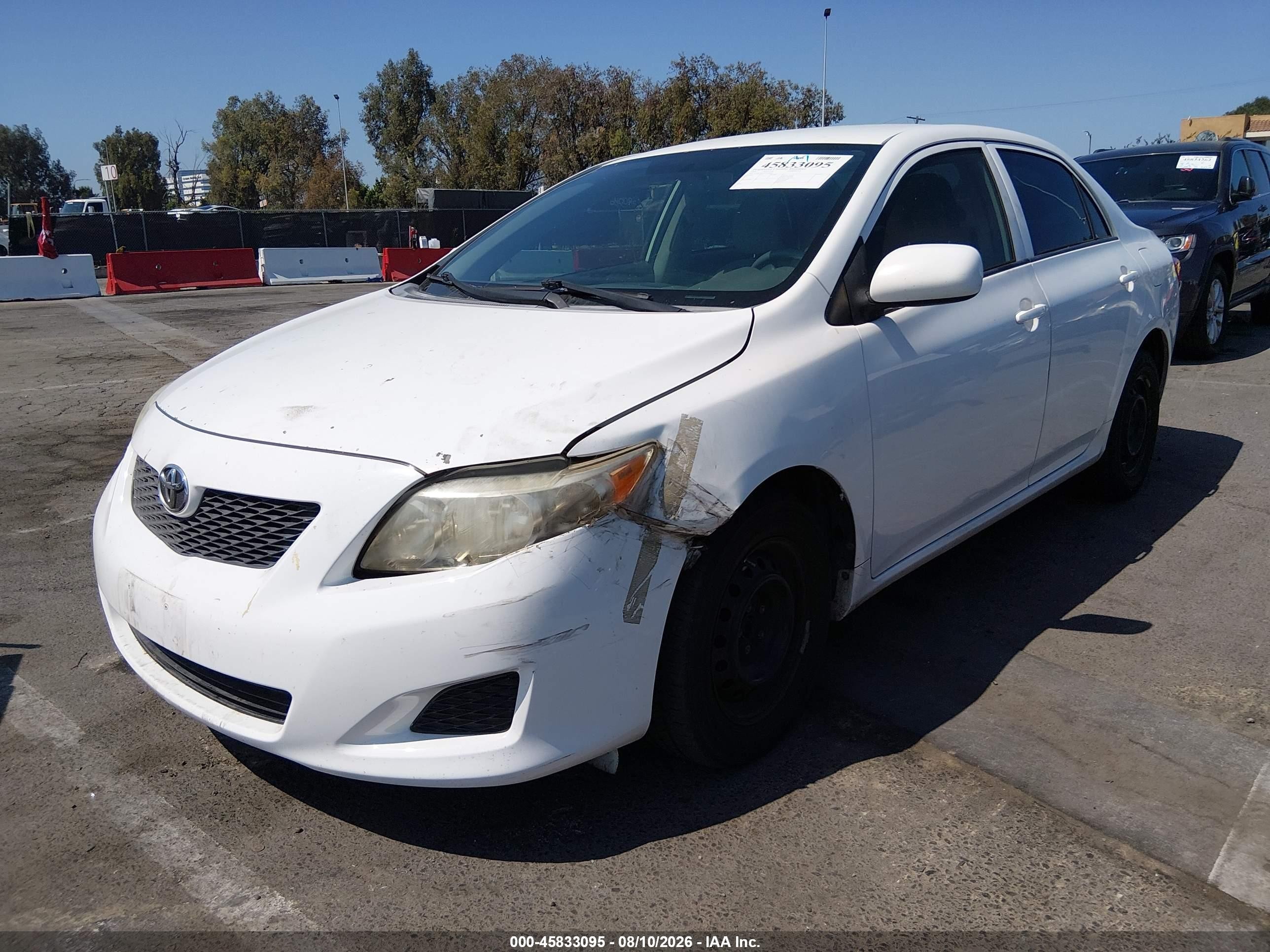 2010 Toyota Corolla Le Белый vin: 1NXBU4EEXAZ309652