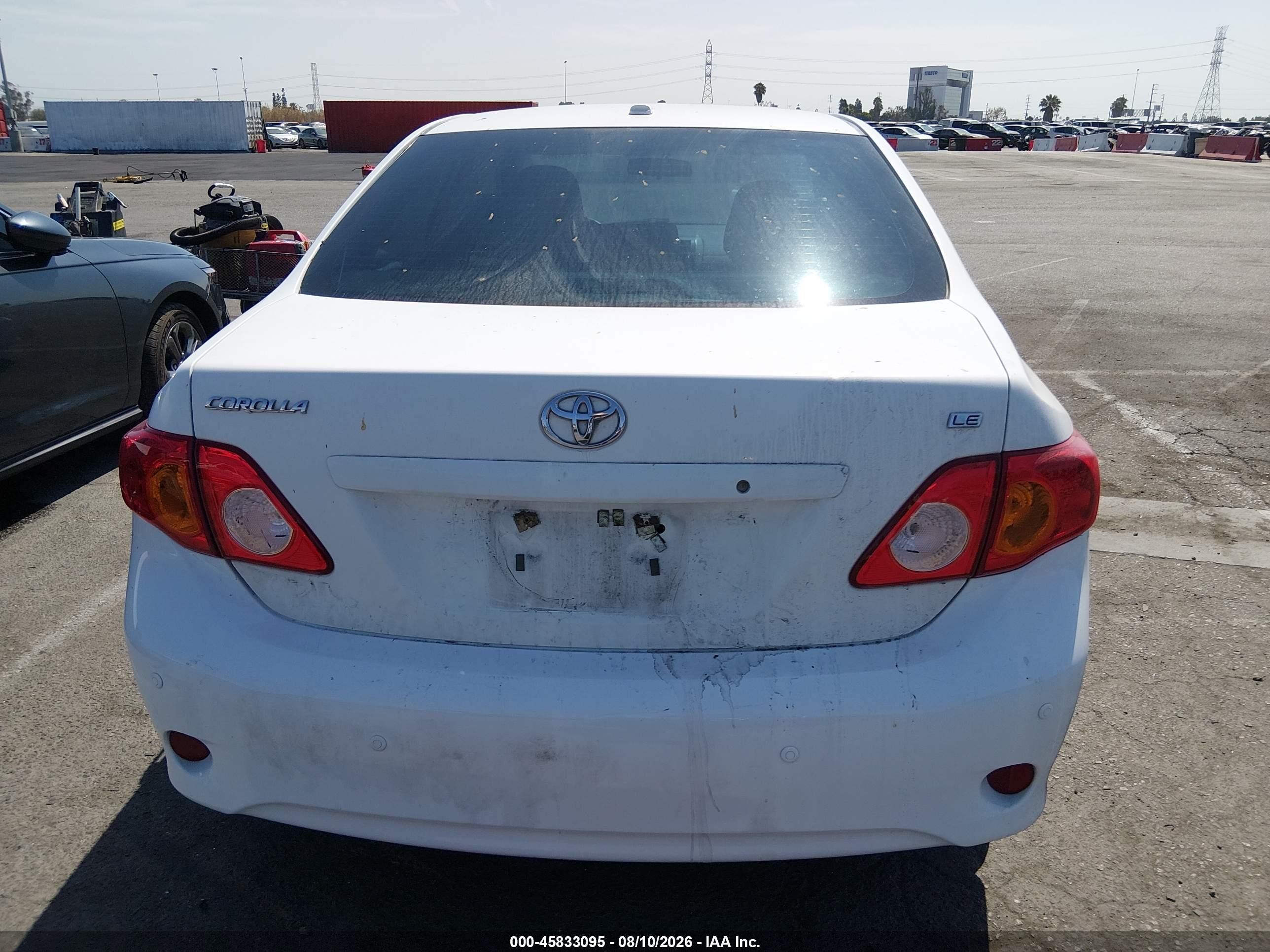 2010 Toyota Corolla Le Белый vin: 1NXBU4EEXAZ309652