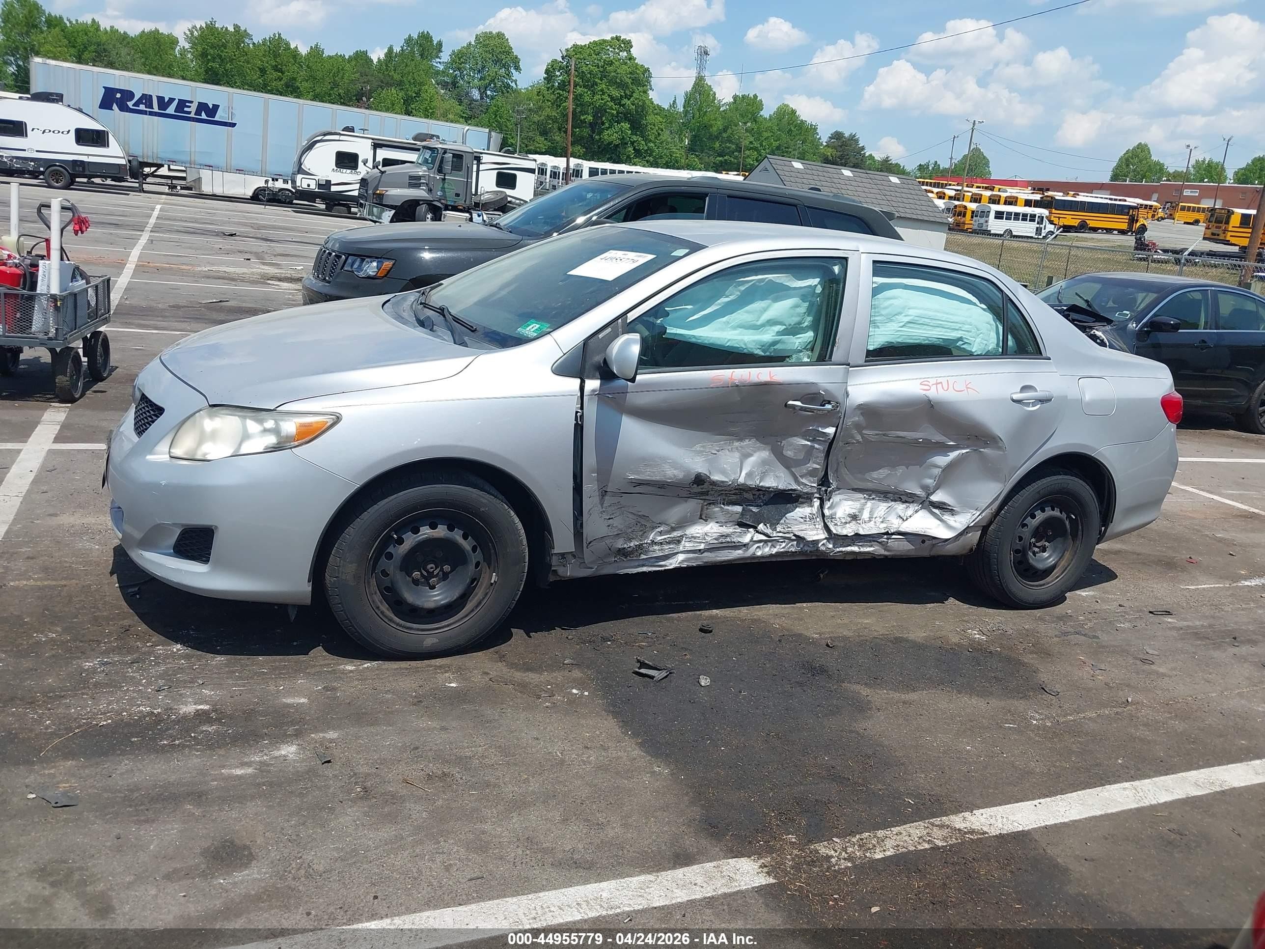 2010 Toyota Corolla Le Серый vin: 1NXBU4EEXAZ312907