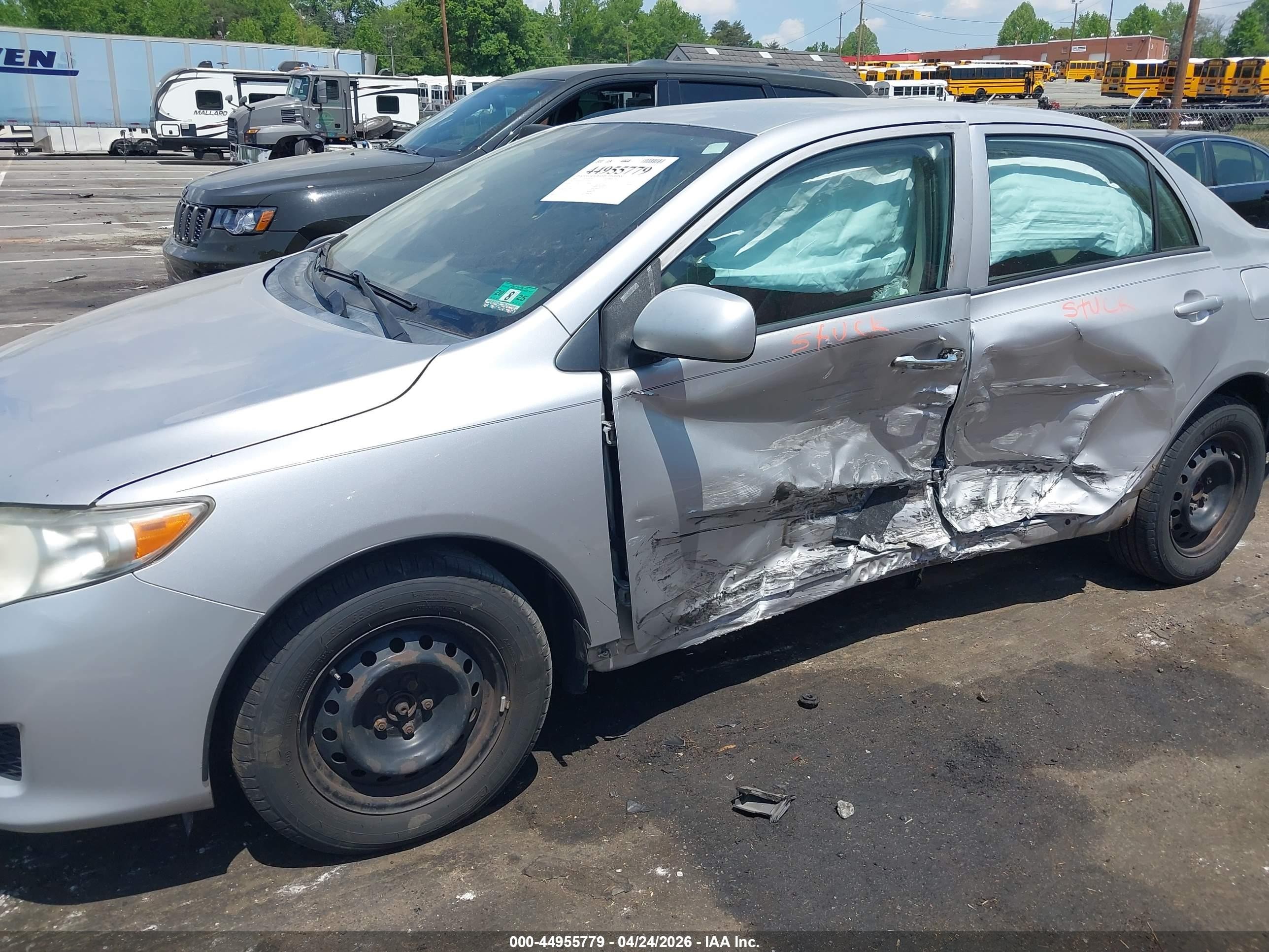 2010 Toyota Corolla Le Серый vin: 1NXBU4EEXAZ312907
