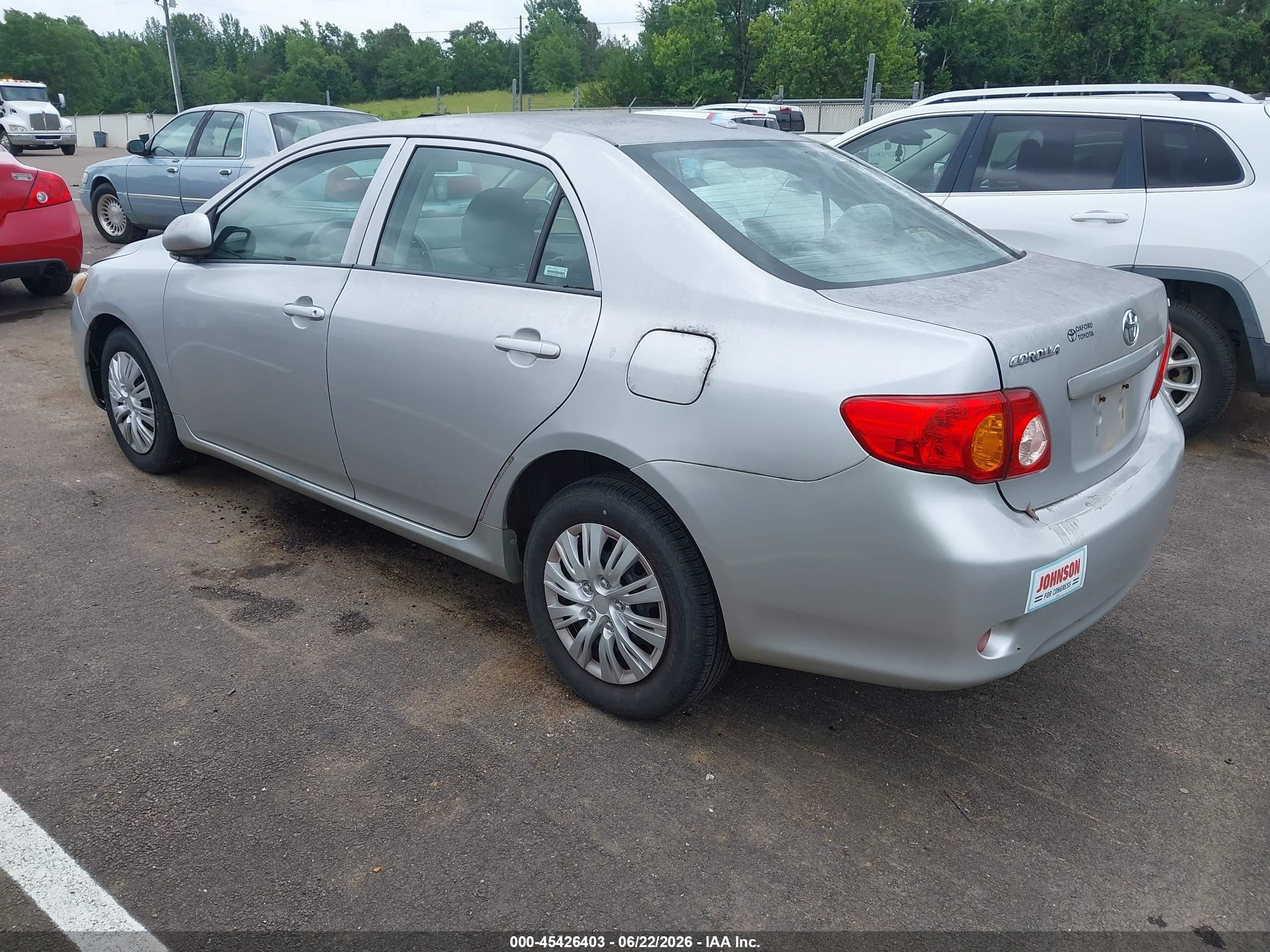 2010 Toyota Corolla Le Серебряный vin: 1NXBU4EEXAZ314639