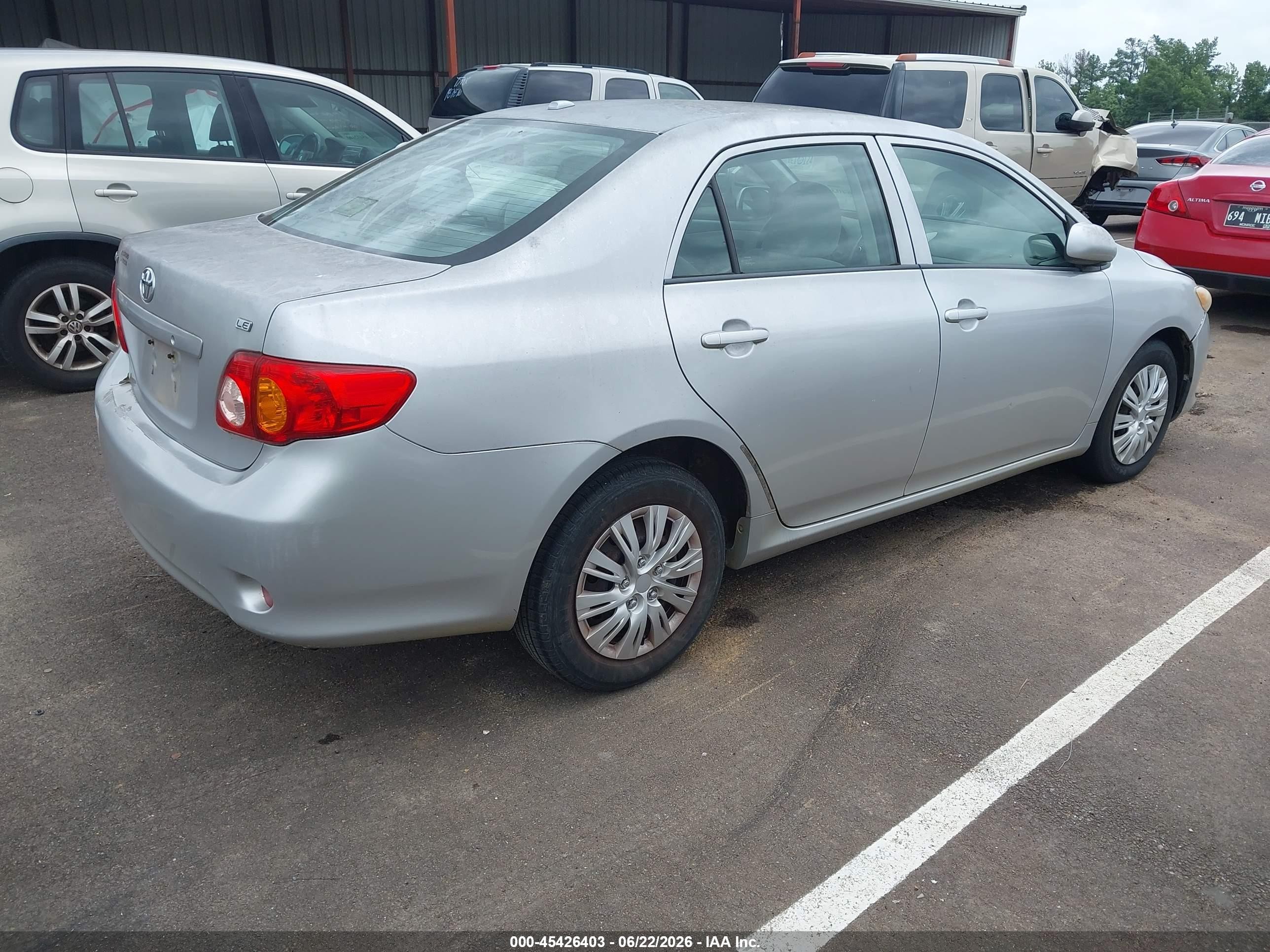 2010 Toyota Corolla Le Серебряный vin: 1NXBU4EEXAZ314639