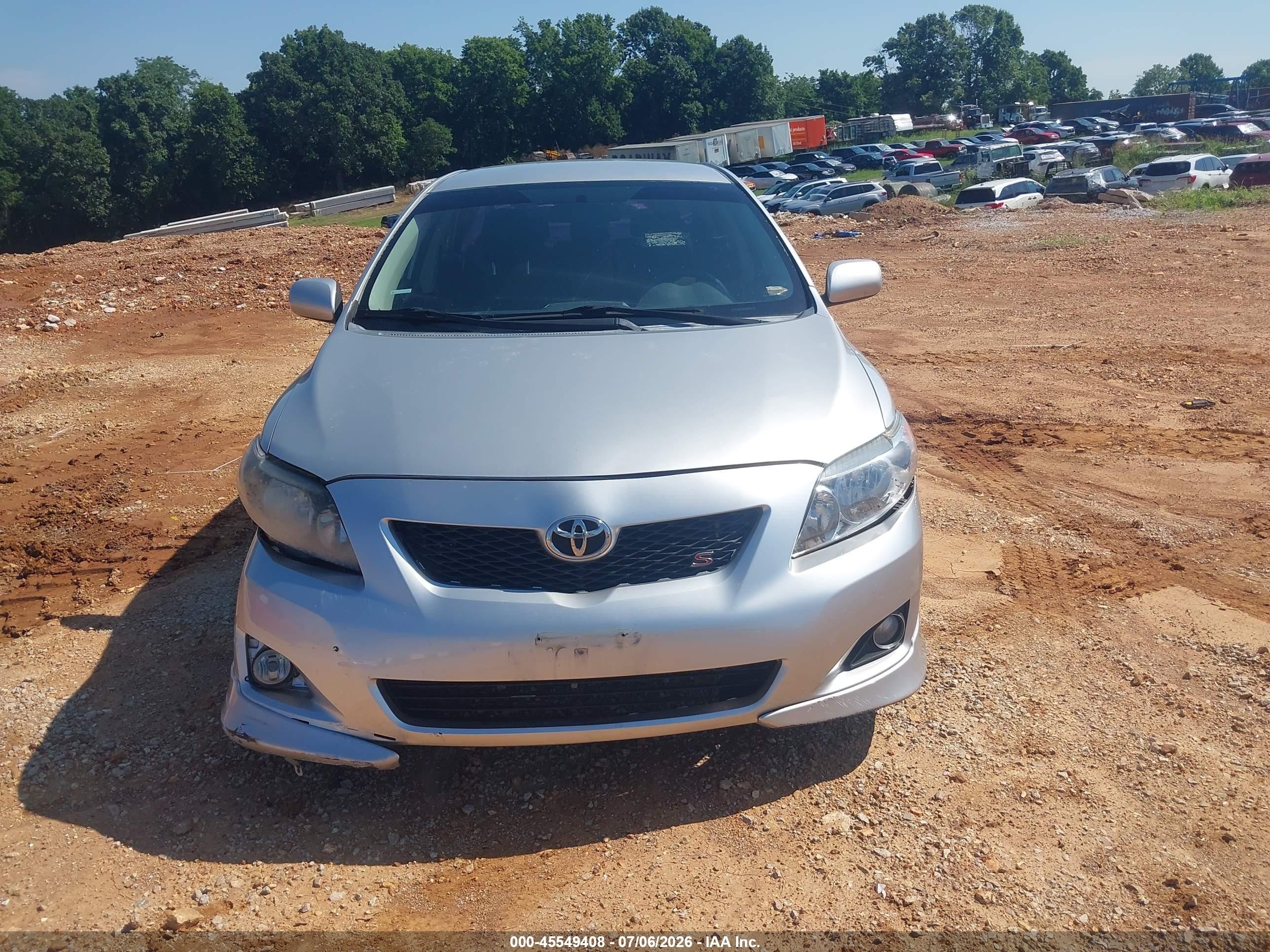 2010 Toyota Corolla S Silver vin: 1NXBU4EEXAZ337645