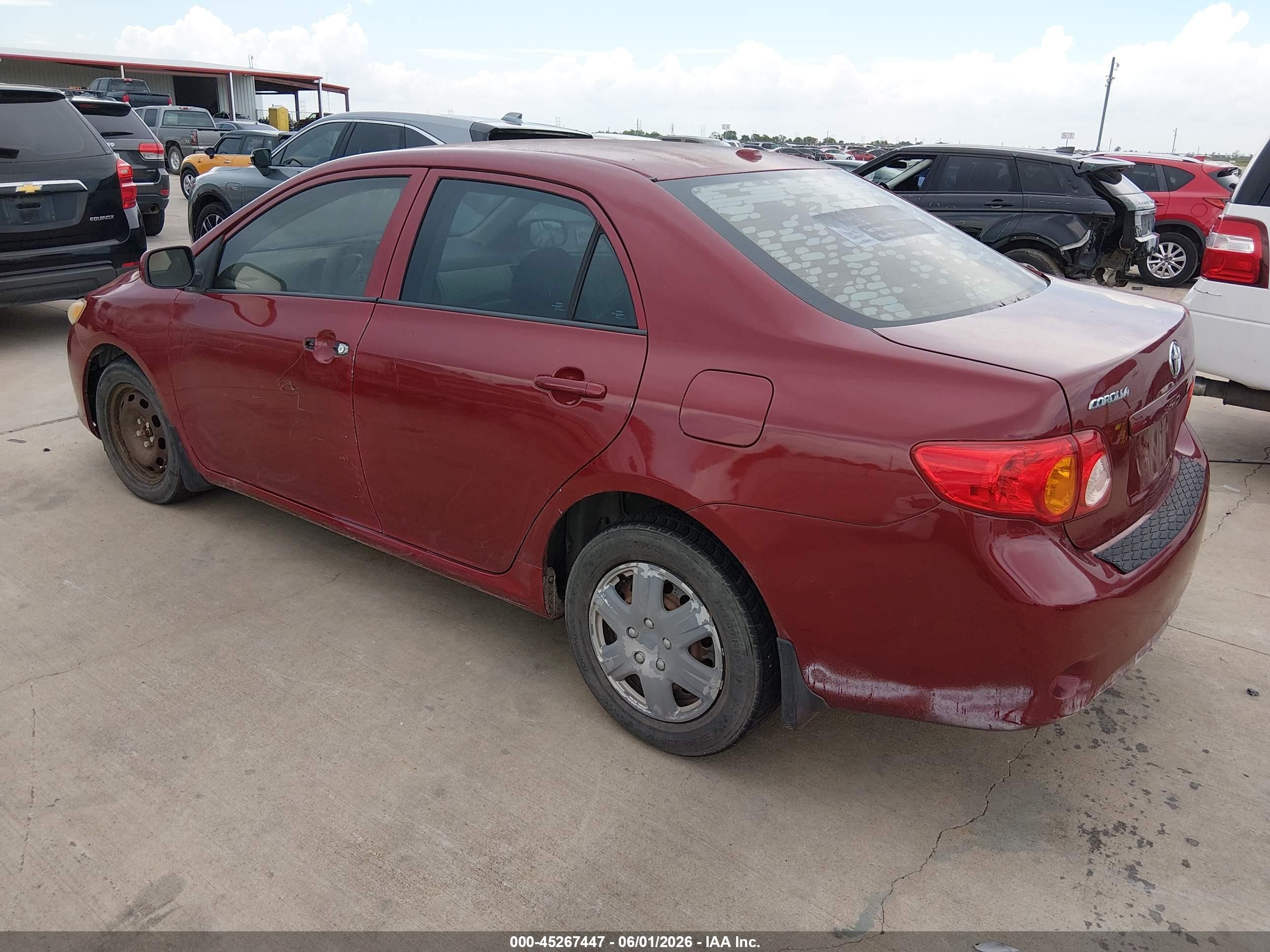 2010 Toyota Corolla Le Red vin: 1NXBU4EEXAZ353635