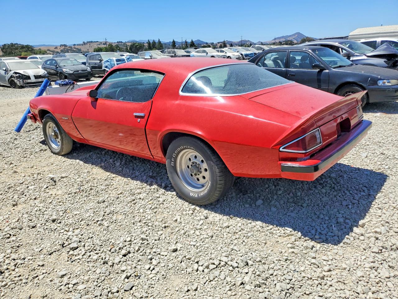 1976 Chevrolet Camaro Red vin: 1Q87L6N568934