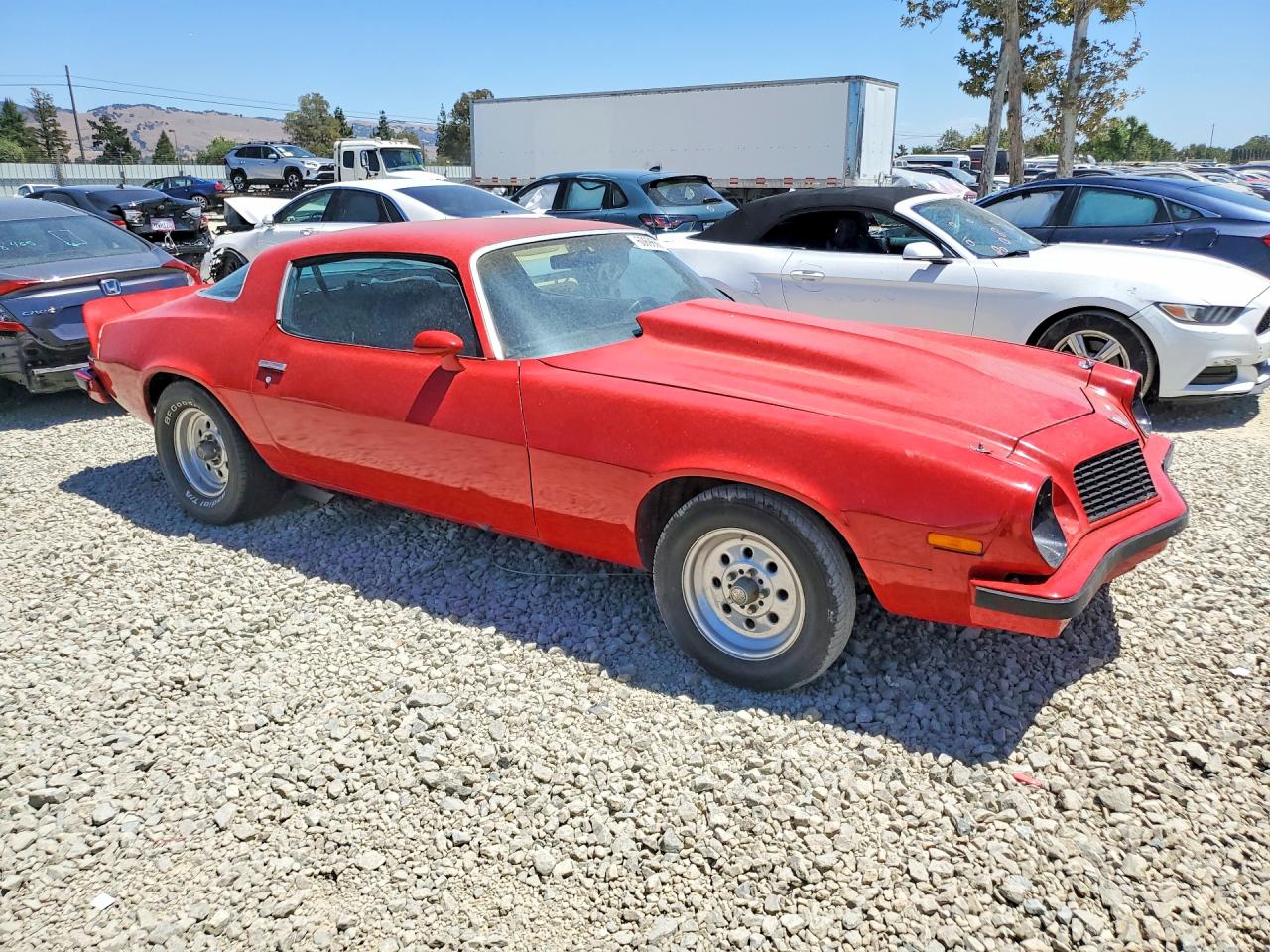 1976 Chevrolet Camaro Red vin: 1Q87L6N568934