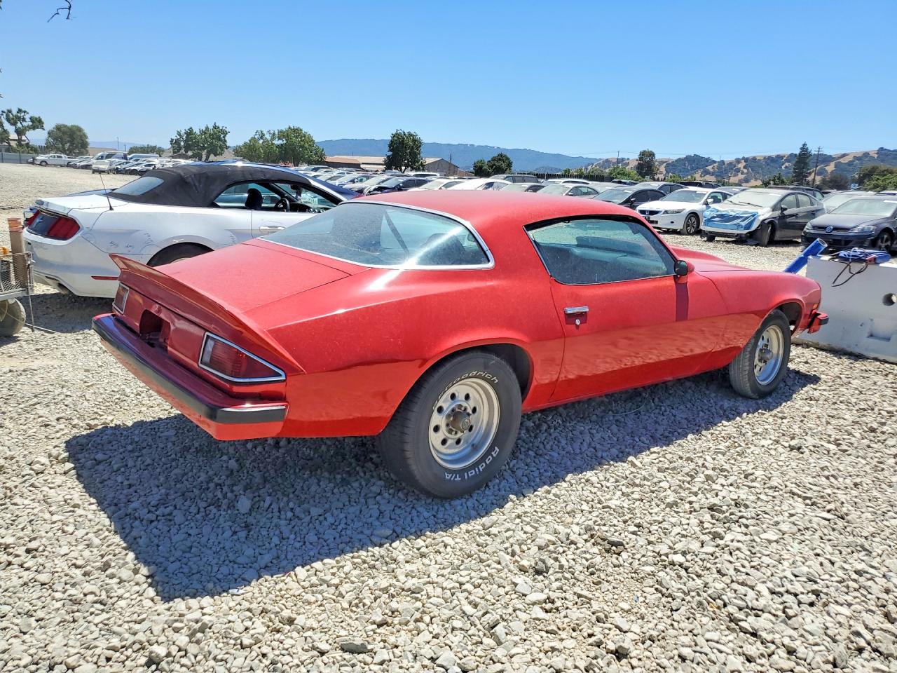1976 Chevrolet Camaro Red vin: 1Q87L6N568934