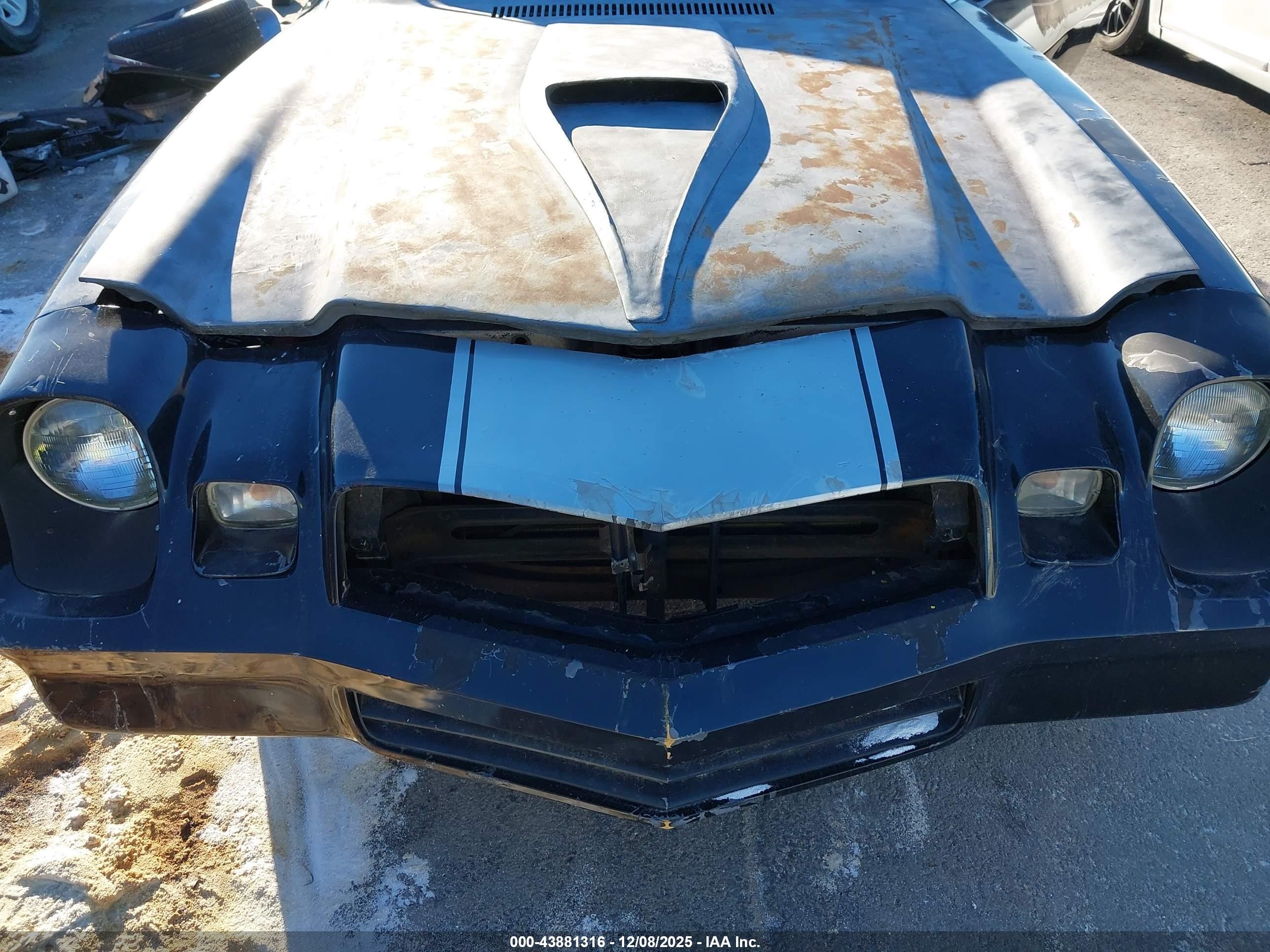 1979 Chev Camaro   Черный vin: 1Q87L91572984    