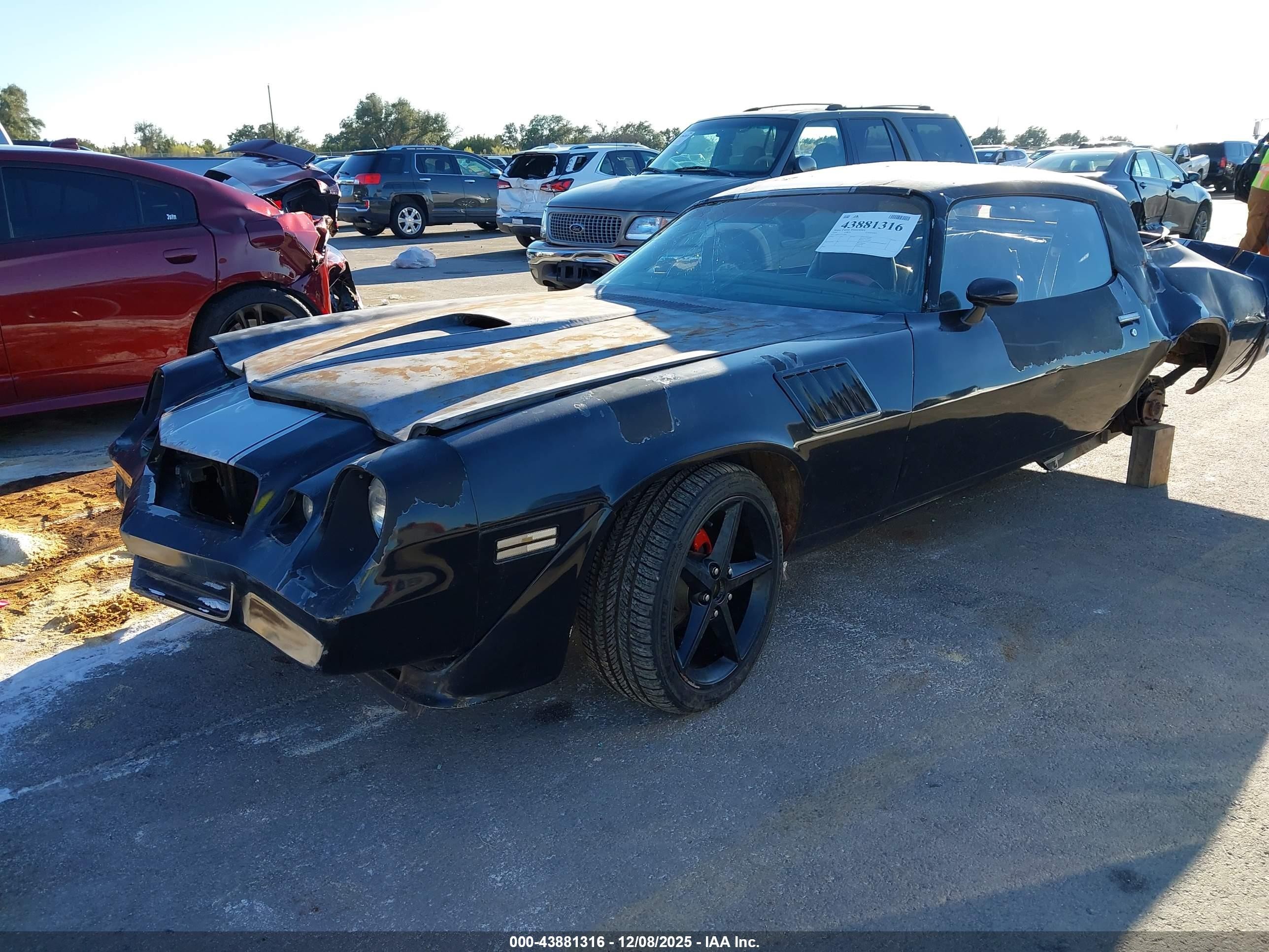1979 Chev Camaro   Черный vin: 1Q87L91572984    
