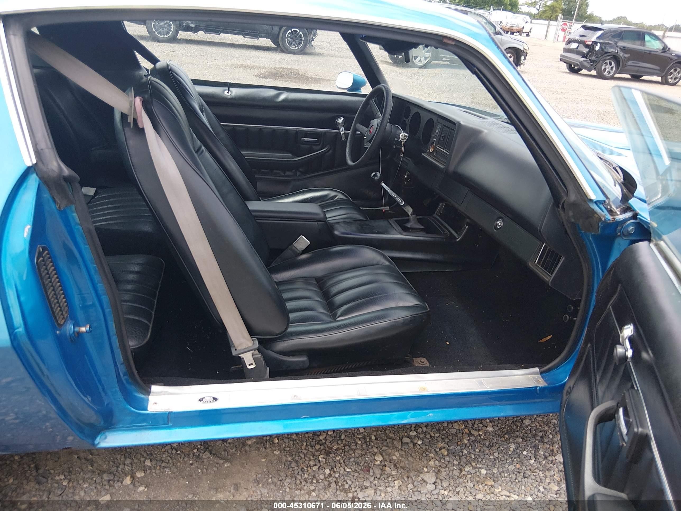 1979 Chevrolet Camaro Blue vin: 1Q87L9L614844