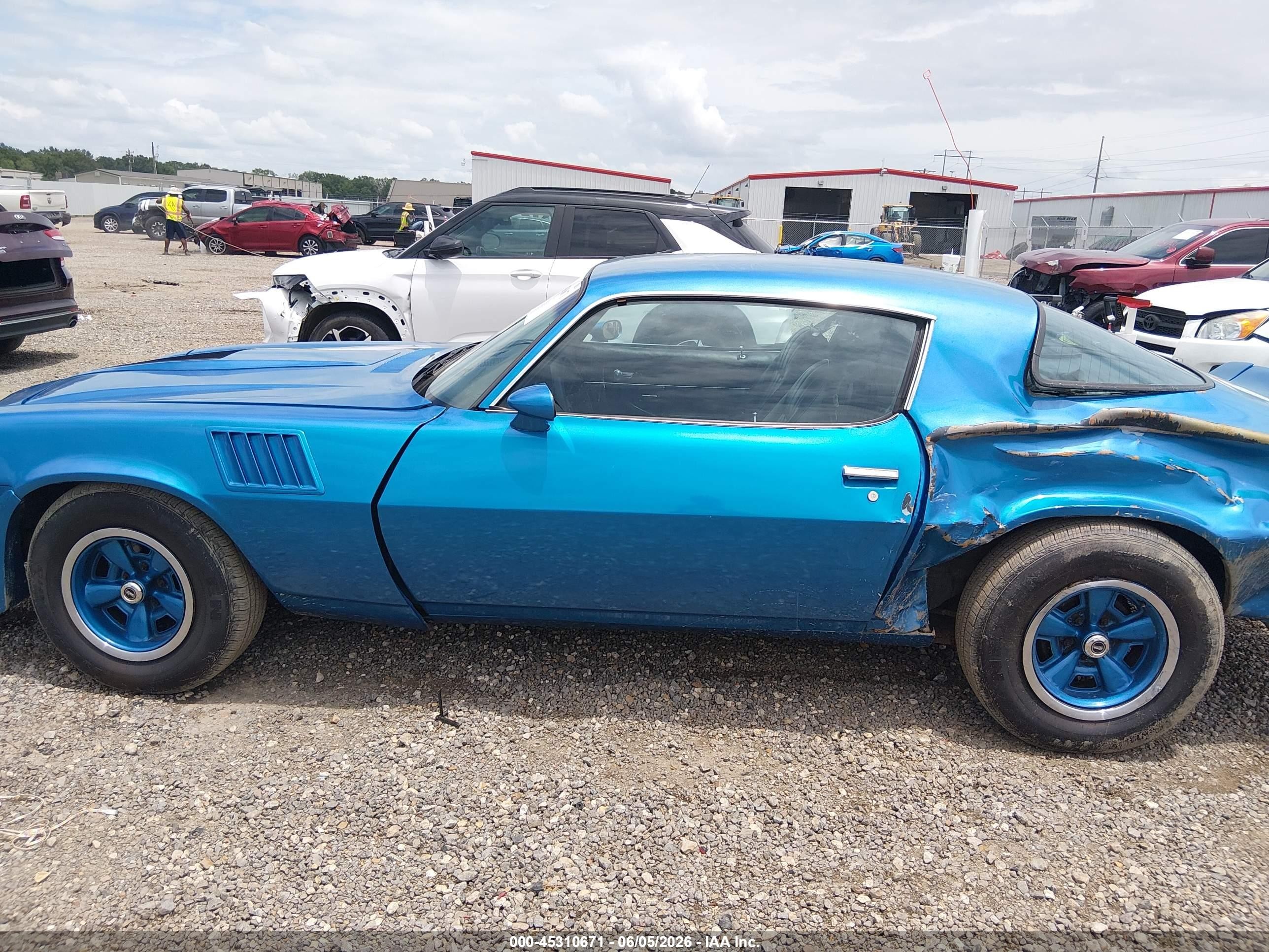 1979 Chevrolet Camaro Blue vin: 1Q87L9L614844