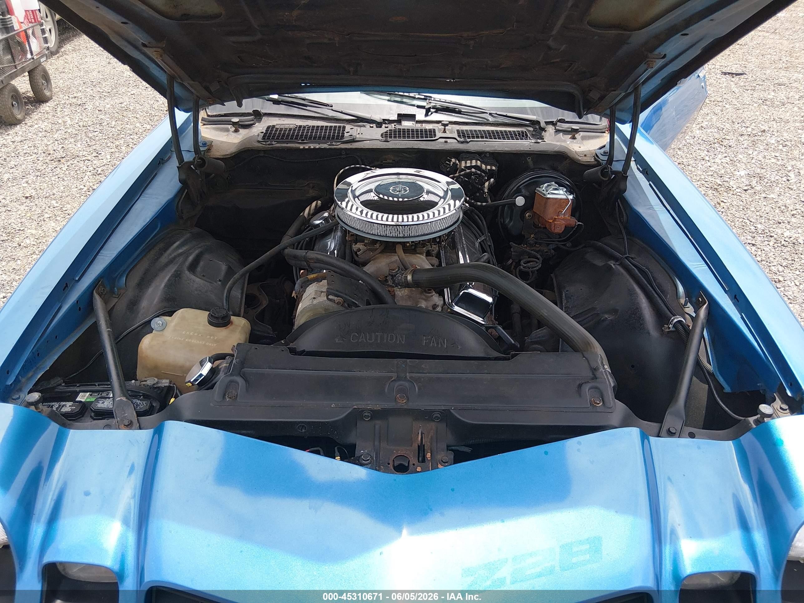 1979 Chevrolet Camaro Blue vin: 1Q87L9L614844