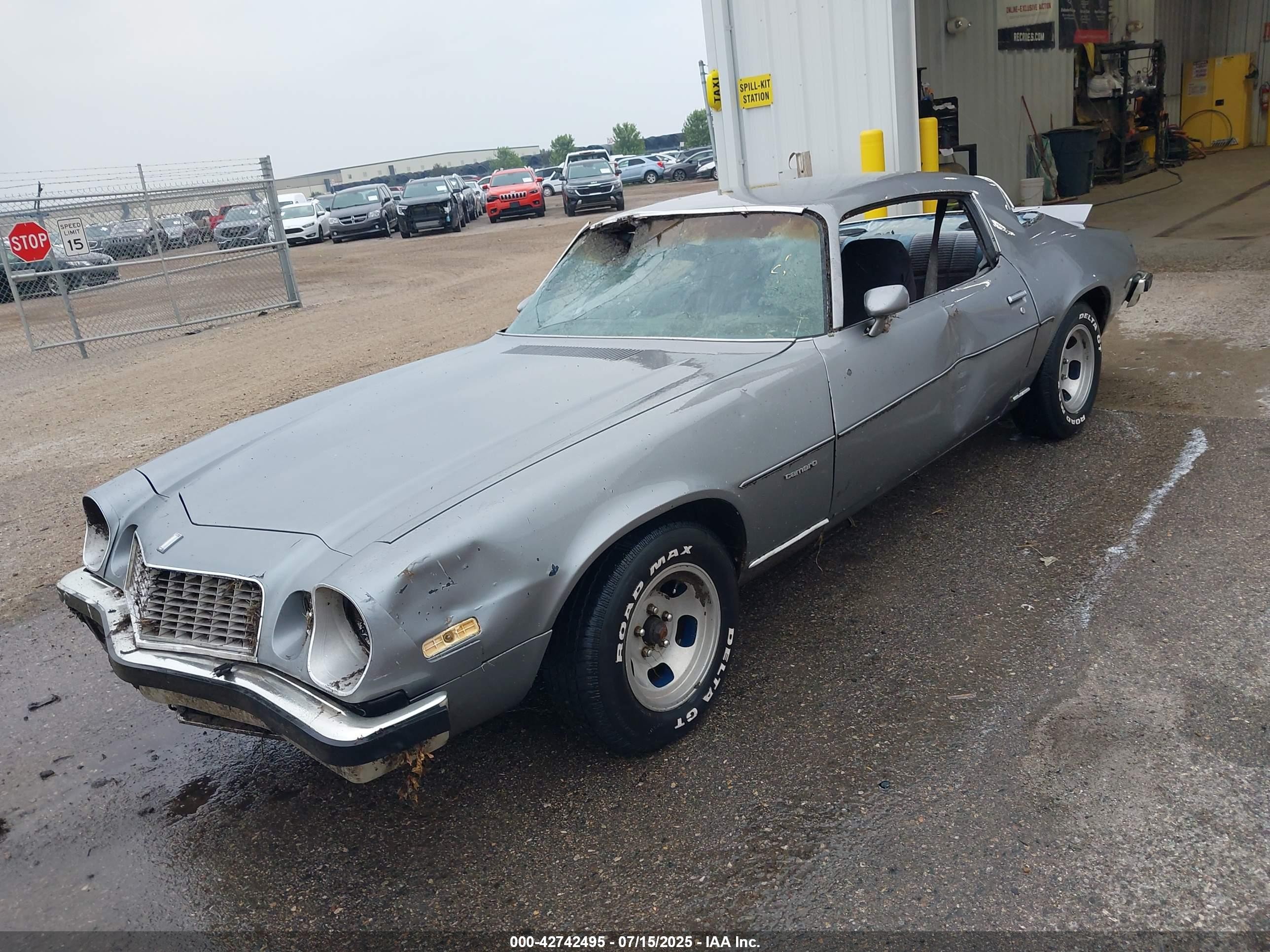 1977 Chev Camaro Lt   Серый vin: 1S87L7L502943    