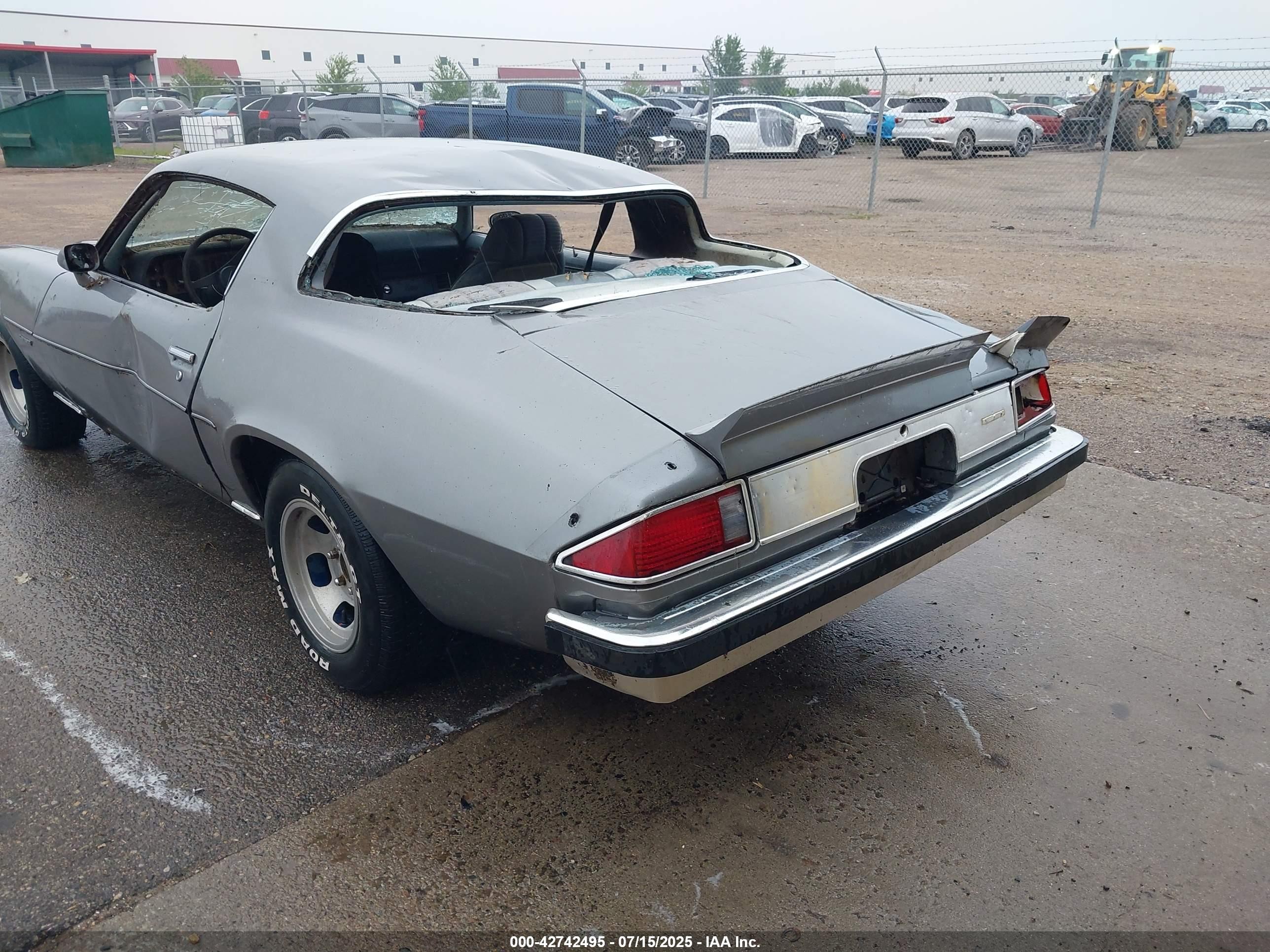 1977 Chev Camaro Lt   Серый vin: 1S87L7L502943    