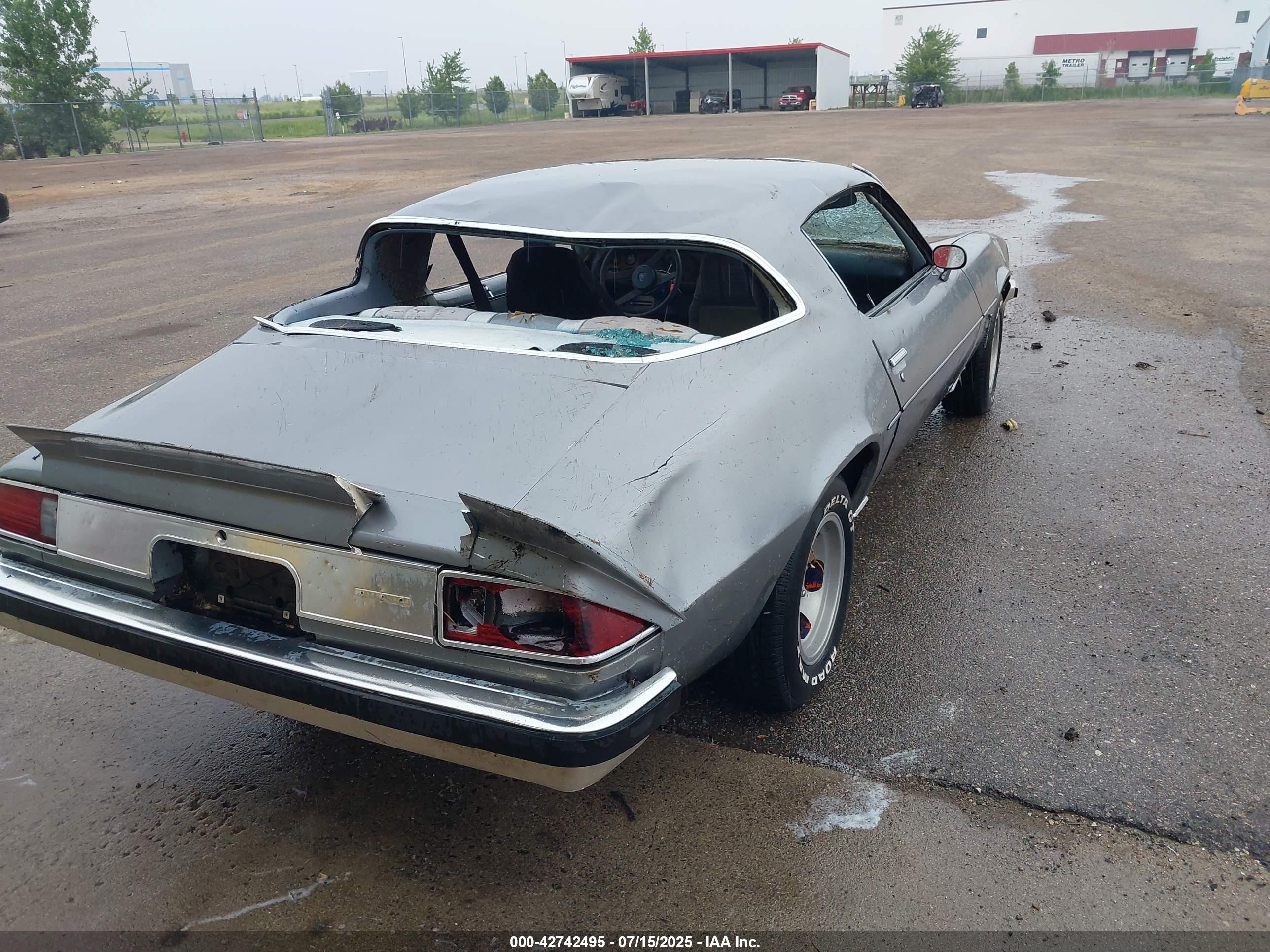 1977 Chev Camaro Lt   Серый vin: 1S87L7L502943    