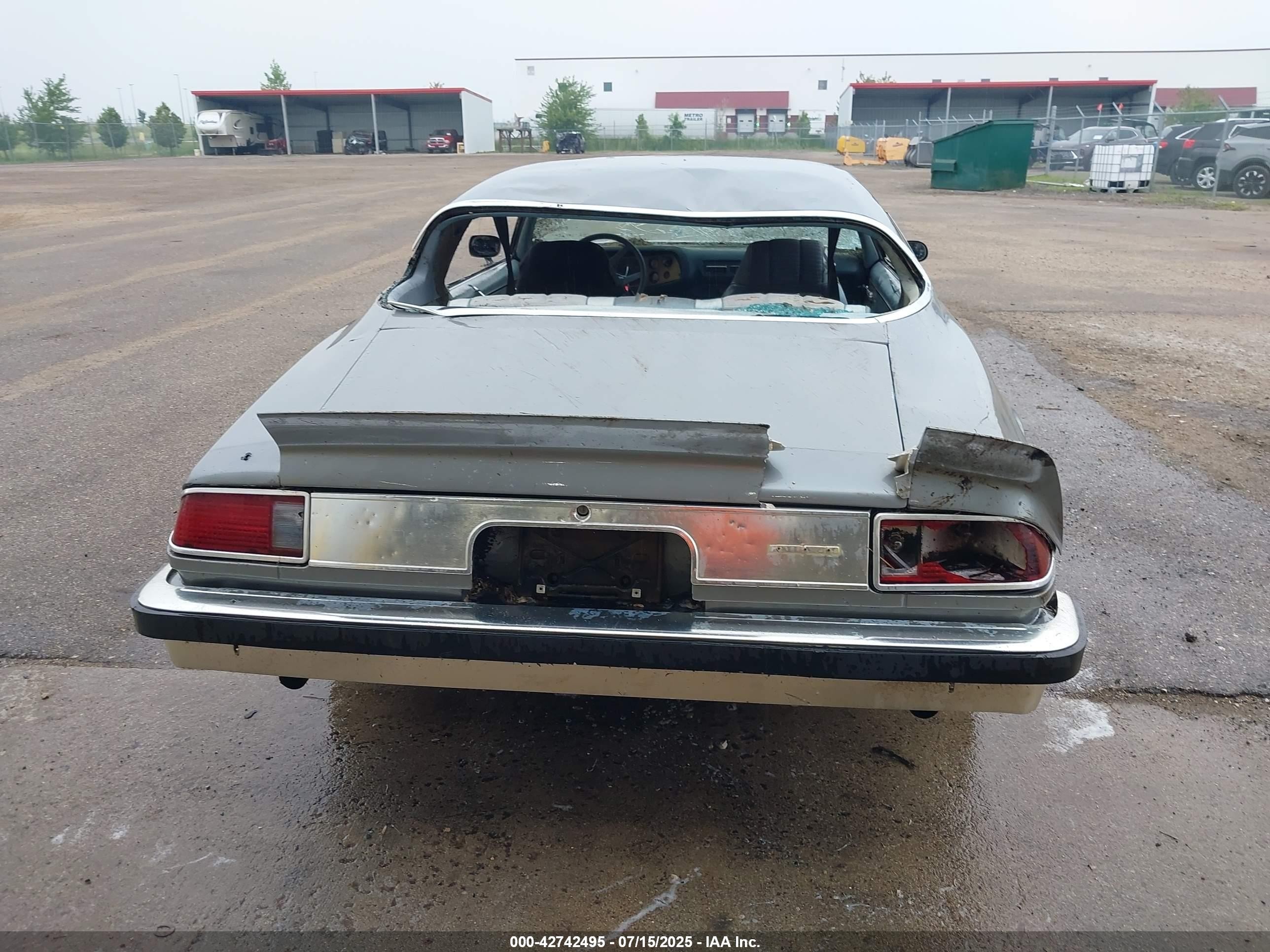 1977 Chev Camaro Lt   Серый vin: 1S87L7L502943    
