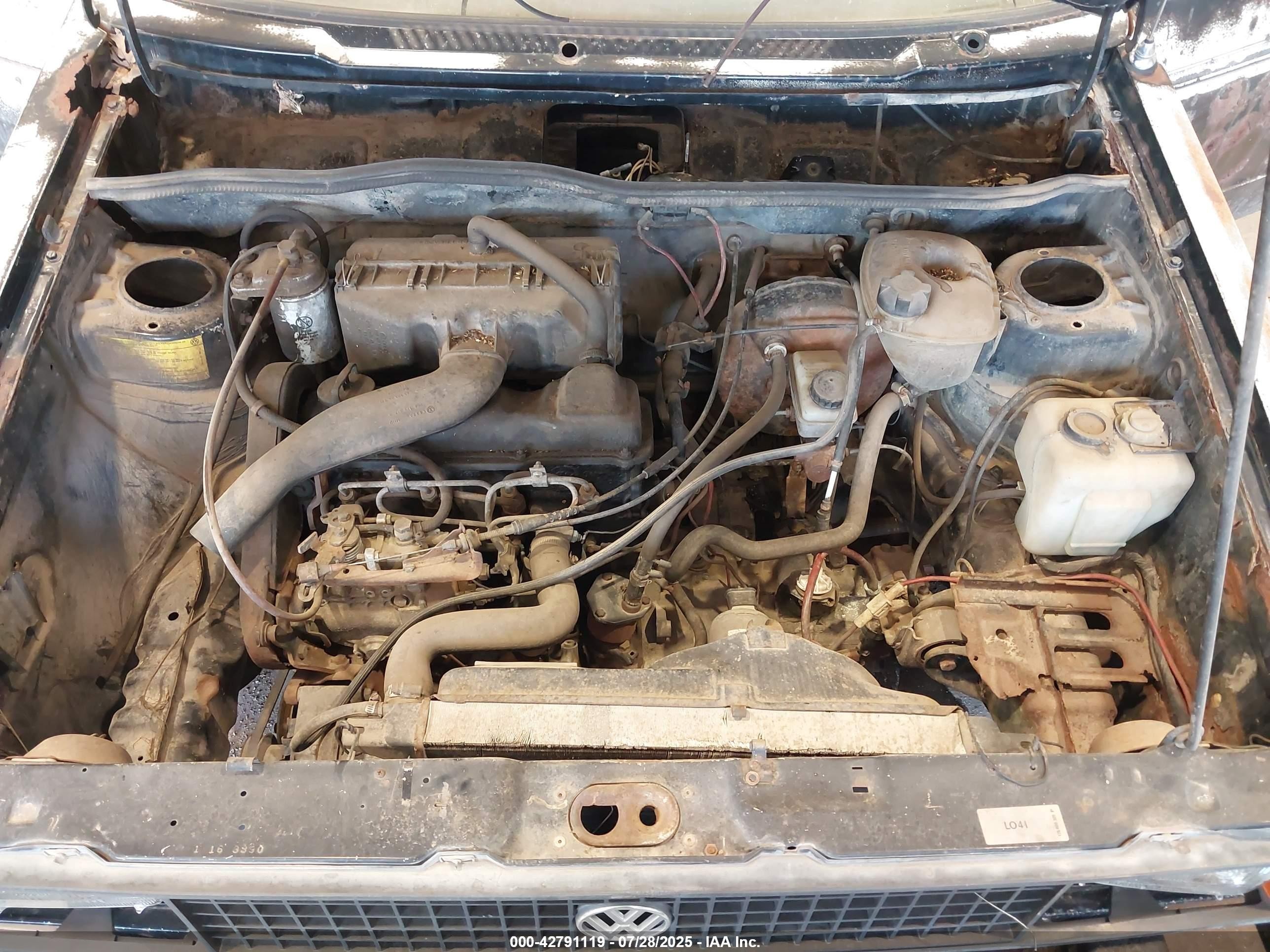 1981 Volkswagen Rabbit Truck Blue vin: 1V1KG0175BV067623