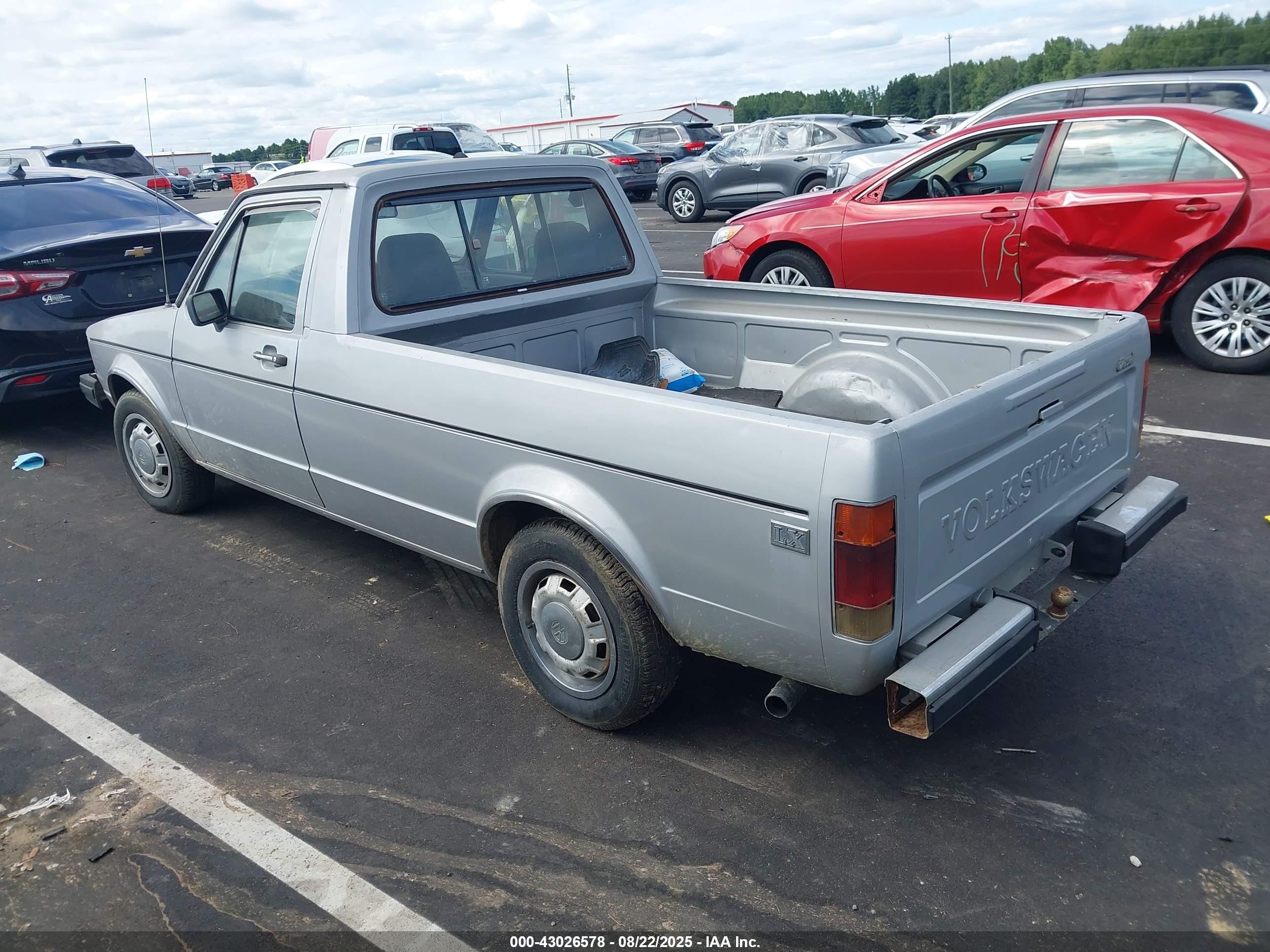 1981 Volkswagen Rabbit Truck Silver vin: 1V1LG0172BV035281