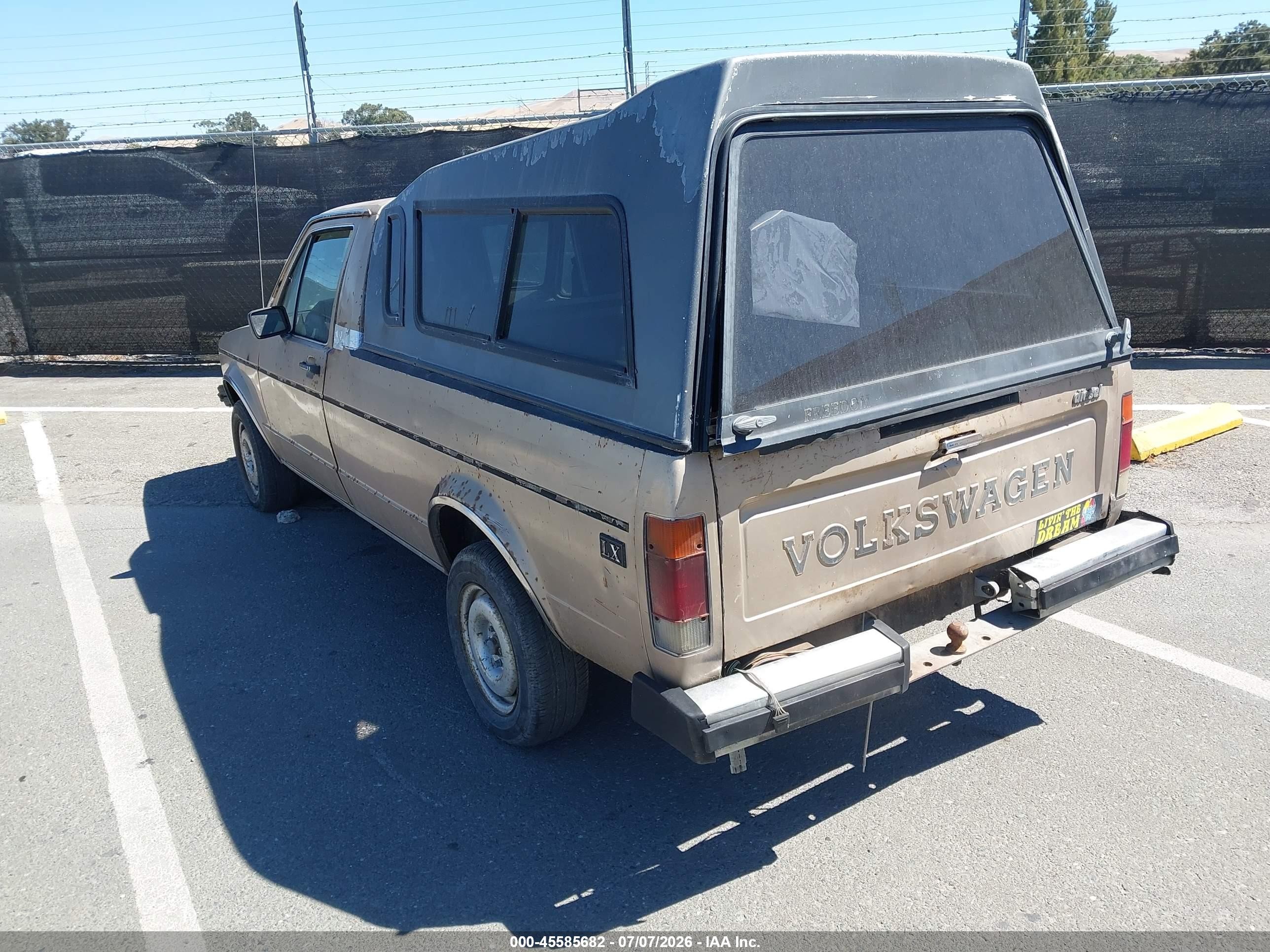 1981 Volkswagen Rabbit Truck Beige vin: 1V1LG017XBV191553