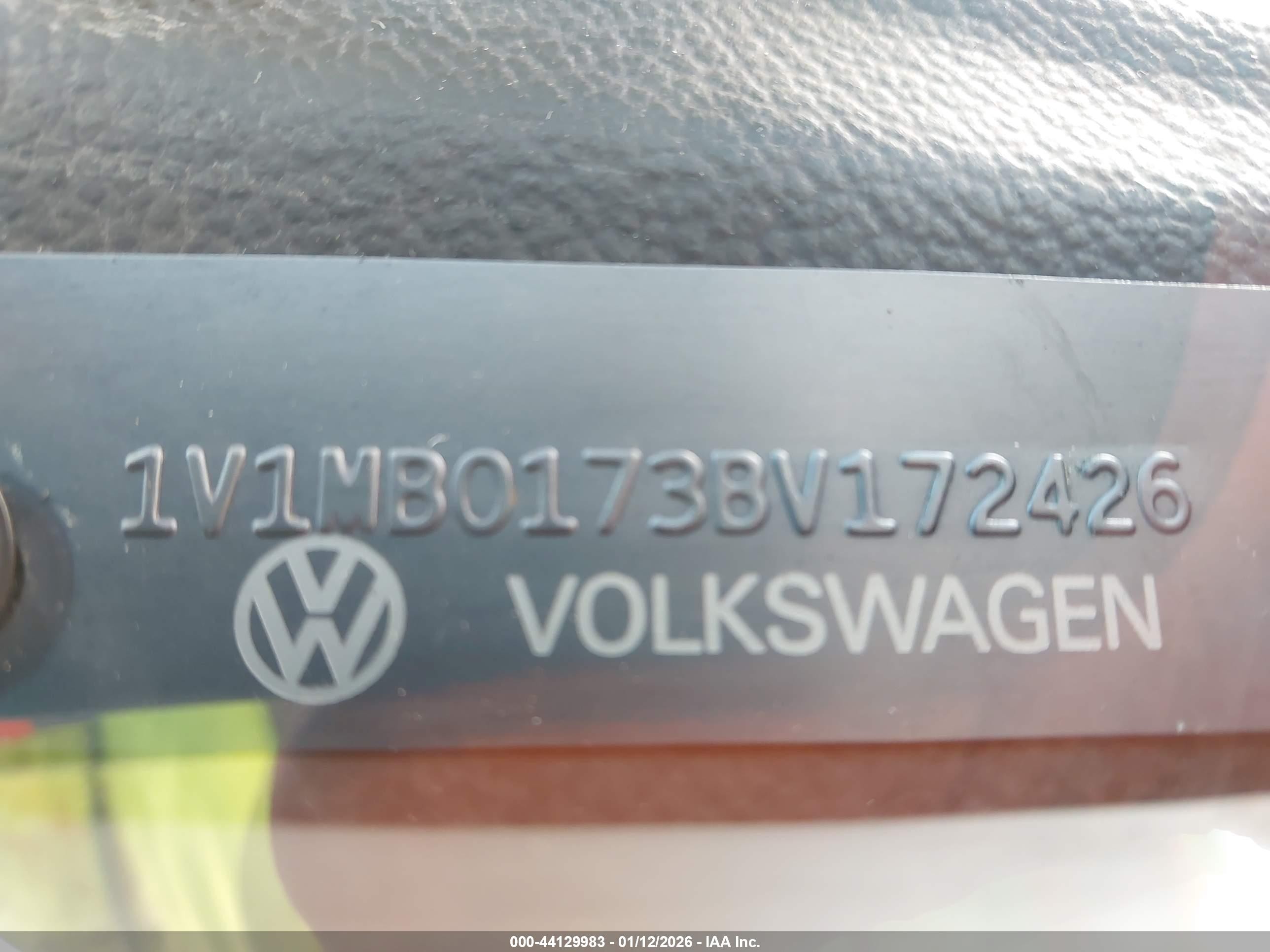 1981 Volkswagen Rabbit Truck Blue vin: 1V1MB0173BV172426