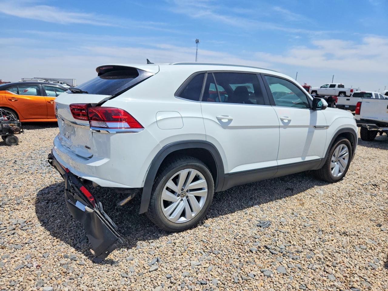 2020 Volkswagen Atlas Cross Sport Se White vin: 1V21E2CA3LC216741