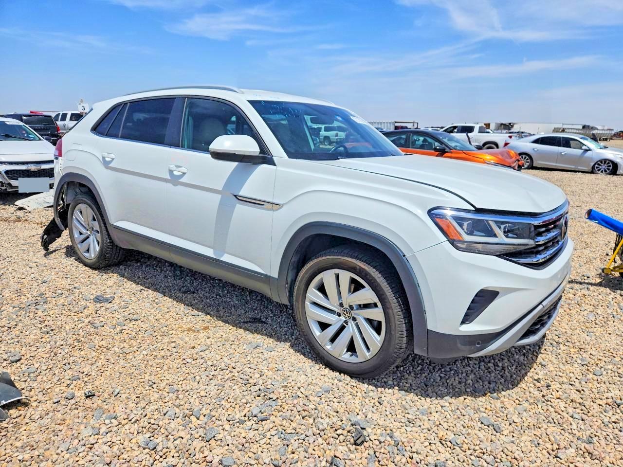 2020 Volkswagen Atlas Cross Sport Se White vin: 1V21E2CA3LC216741