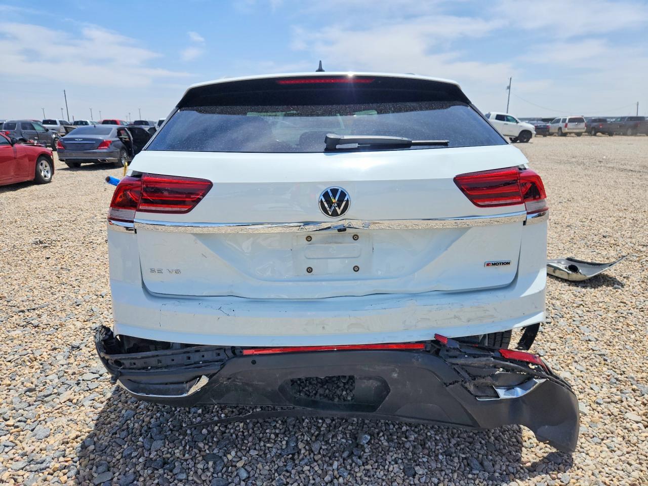 2020 Volkswagen Atlas Cross Sport Se White vin: 1V21E2CA3LC216741