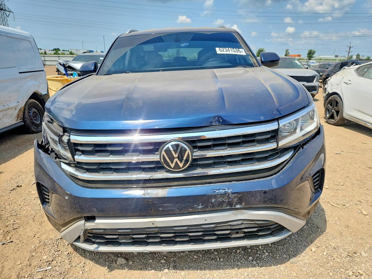 2020 Volkswagen Atlas Cross Sport Se Blue vin: 1V21E2CAXLC209690