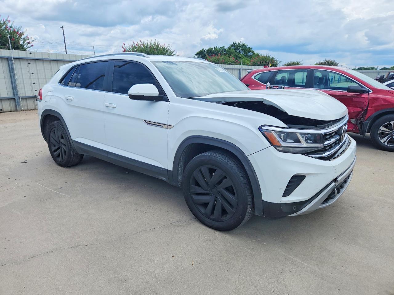 2020 Volkswagen Atlas Cross Sport Se White vin: 1V25E2CA9LC227700