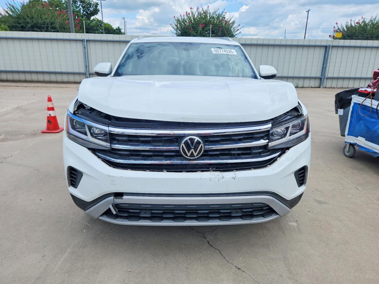 2020 Volkswagen Atlas Cross Sport Se White vin: 1V25E2CA9LC227700