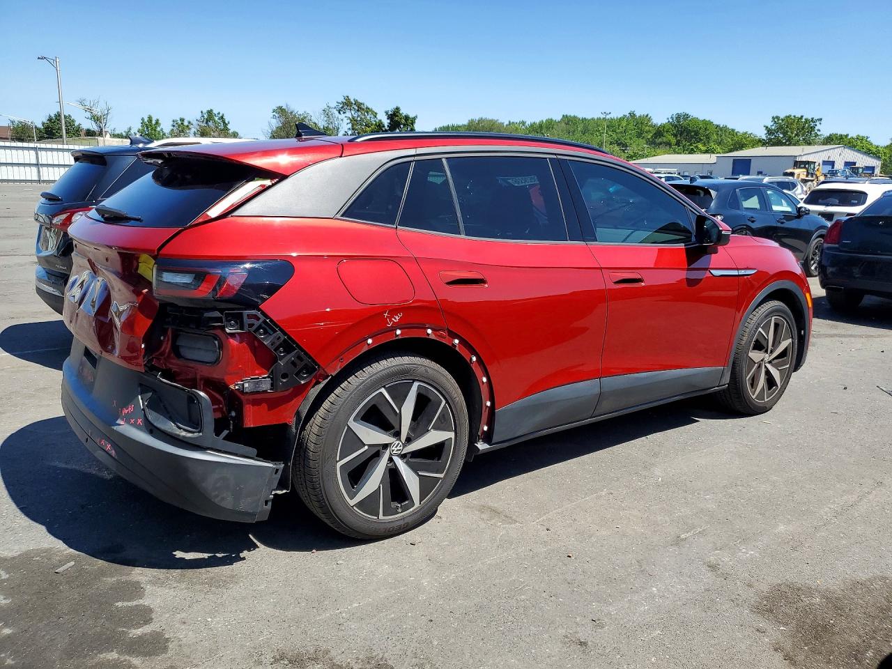 2023 Volkswagen Id.4 S Red vin: 1V25MPE8XPC024539