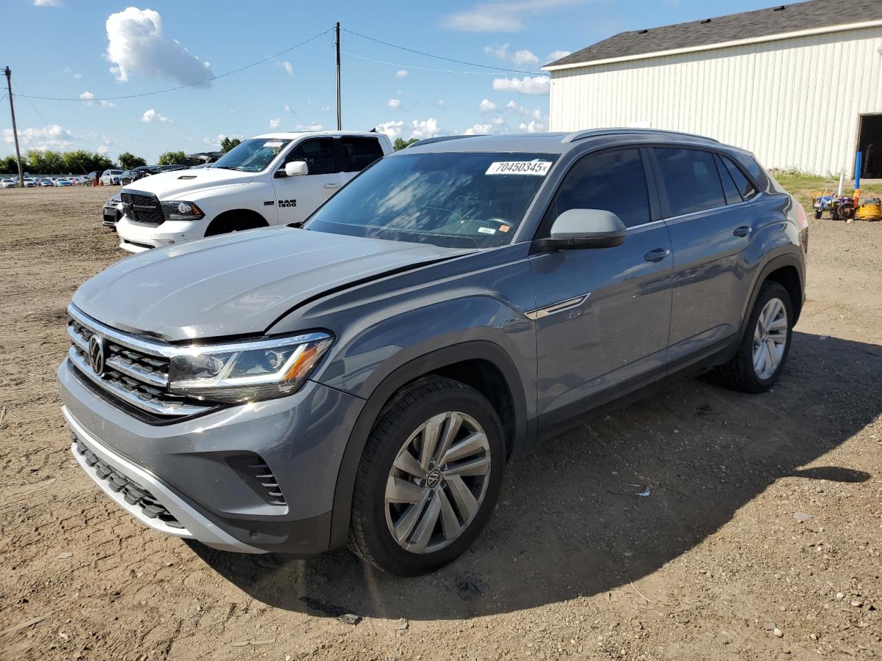2020 Volkswagen Atlas Cross Sport Se Gray vin: 1V26C2CA8LC204581