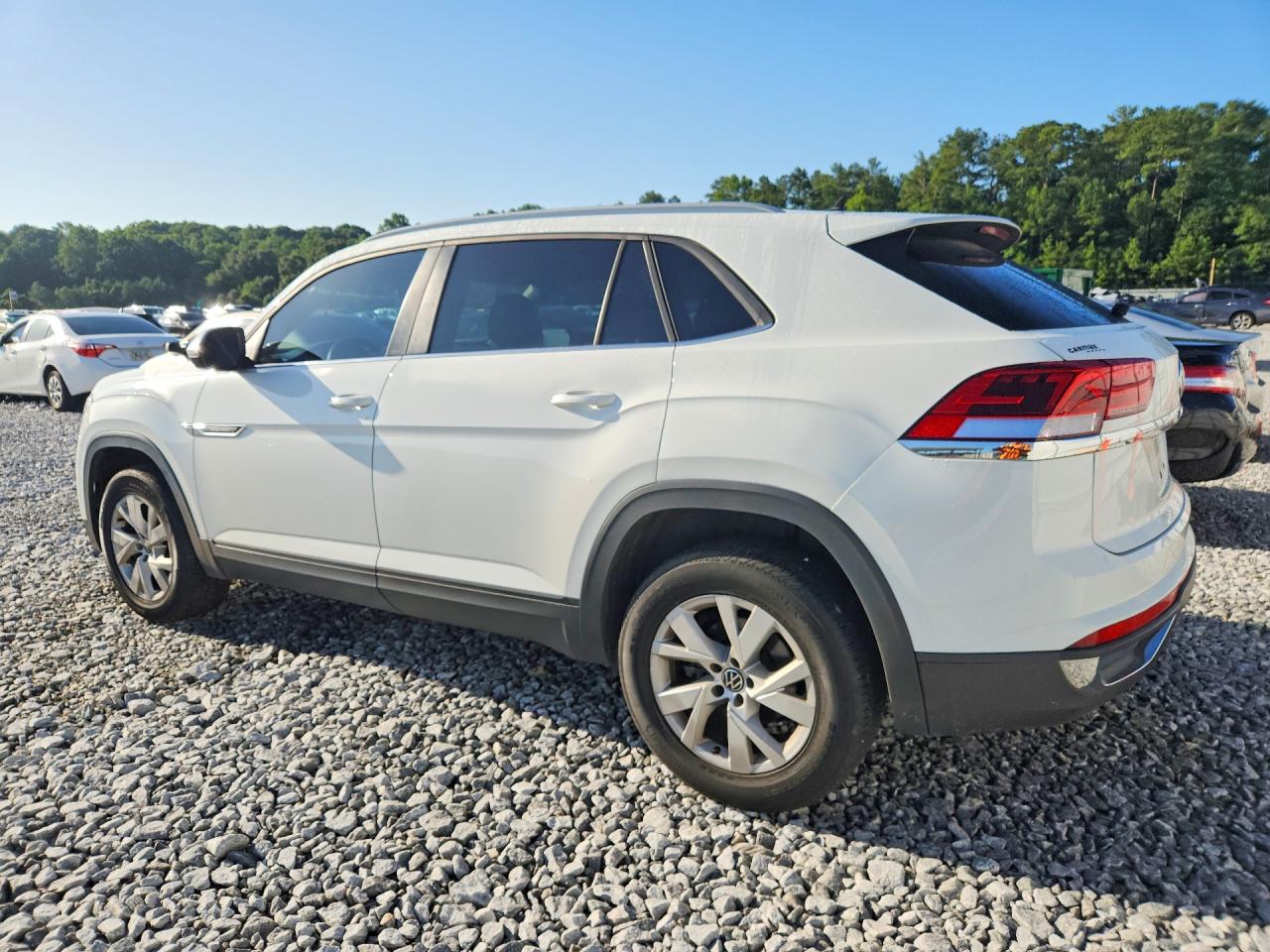 2021 Volkswagen Atlas Cross Sport S White vin: 1V2AC2CA8MC200154
