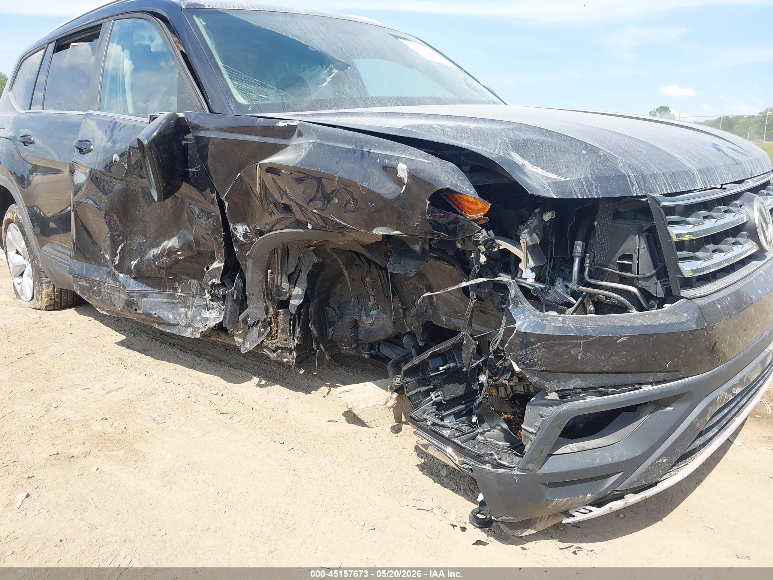 2019 Volkswagen Atlas 2.0t S Черный vin: 1V2AP2CA8KC620675